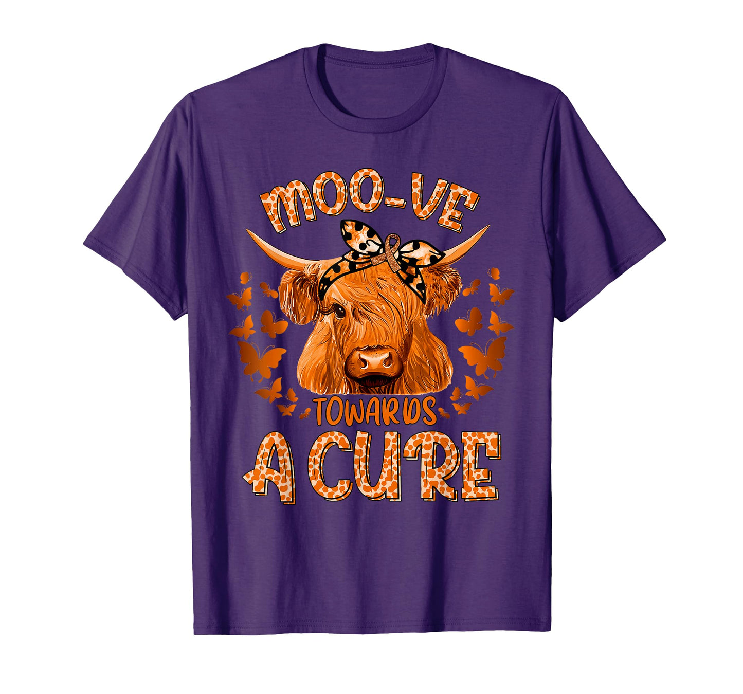 funny cow moo kidney cancer towards a cure T-Shirt