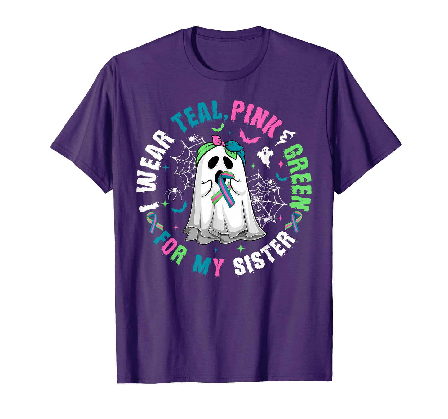 Wear Green Teal Pink for Sister Metastatic Breast Cancer T-Shirt
