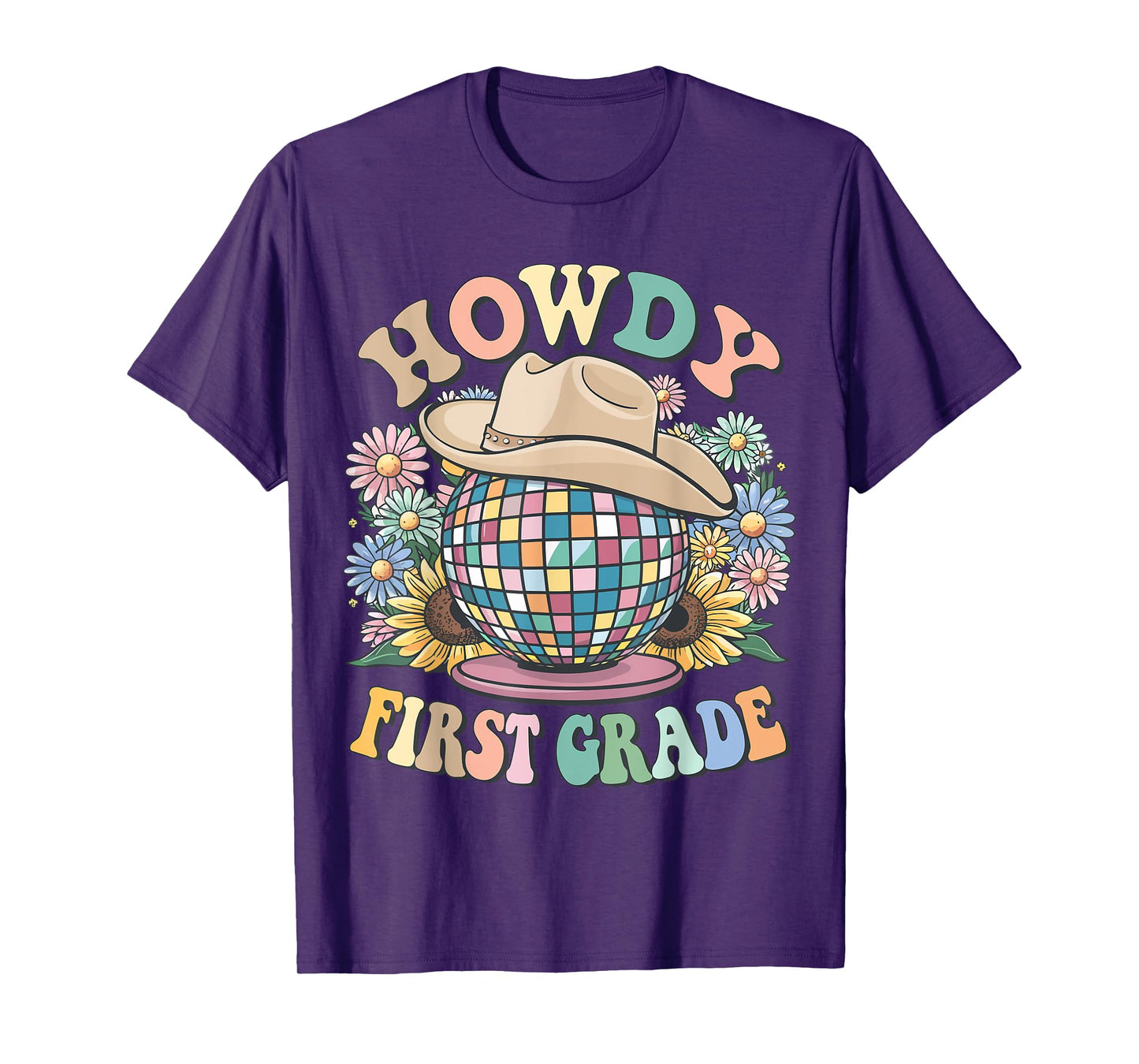 Howdy First Grade Cowgirl Country 1st Grade Back to School T-Shirt