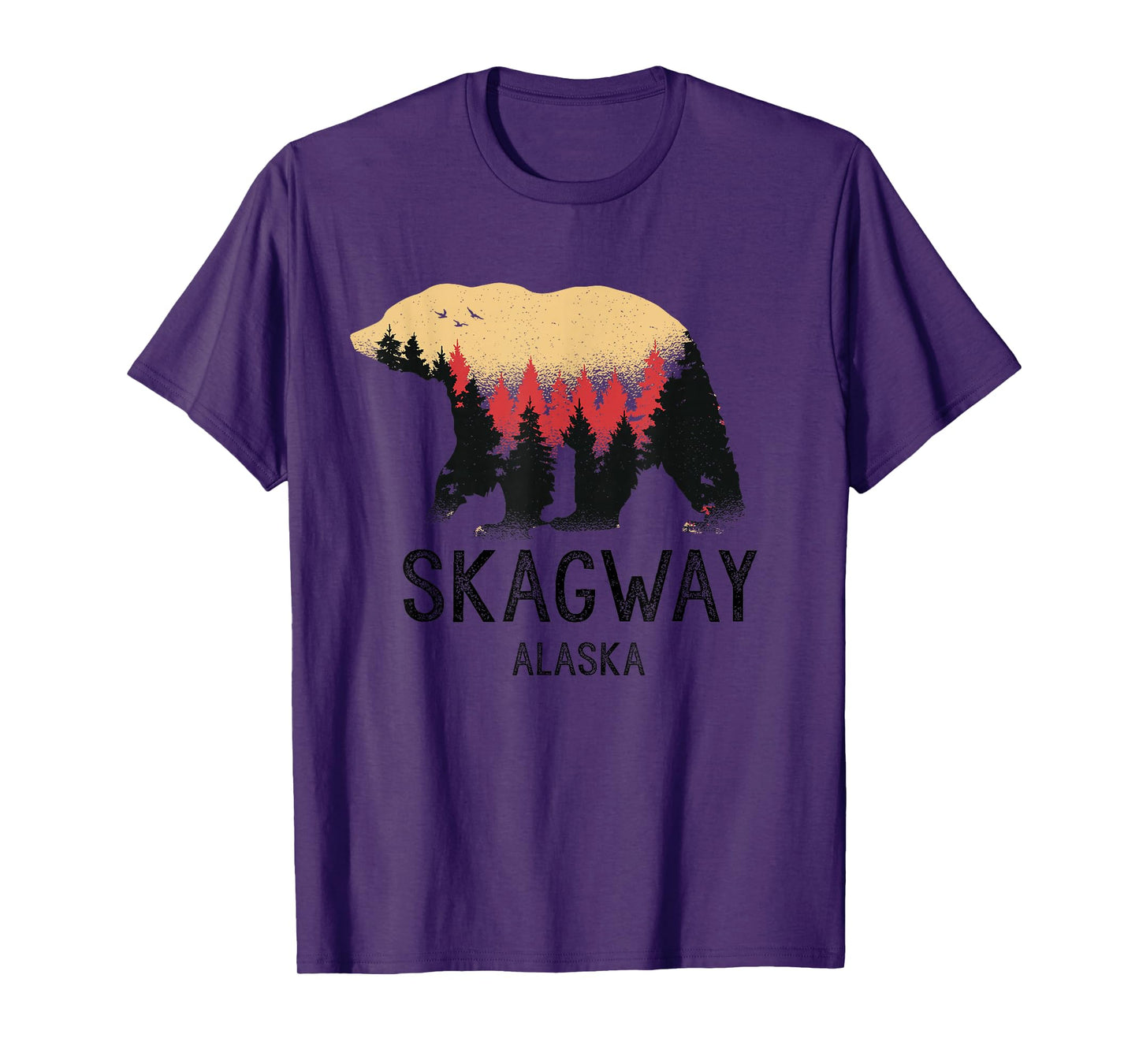 Skagway Alaska Vintage Grizzly Bear Nature Souvenir Gift T-Shirt