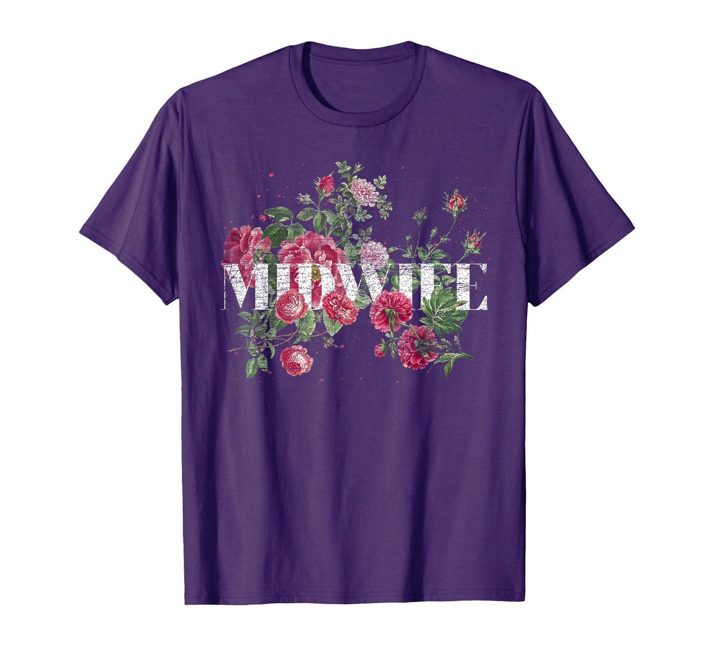 Flowers Midwifery Doula Birthing Women Floral Midwife T-Shirt