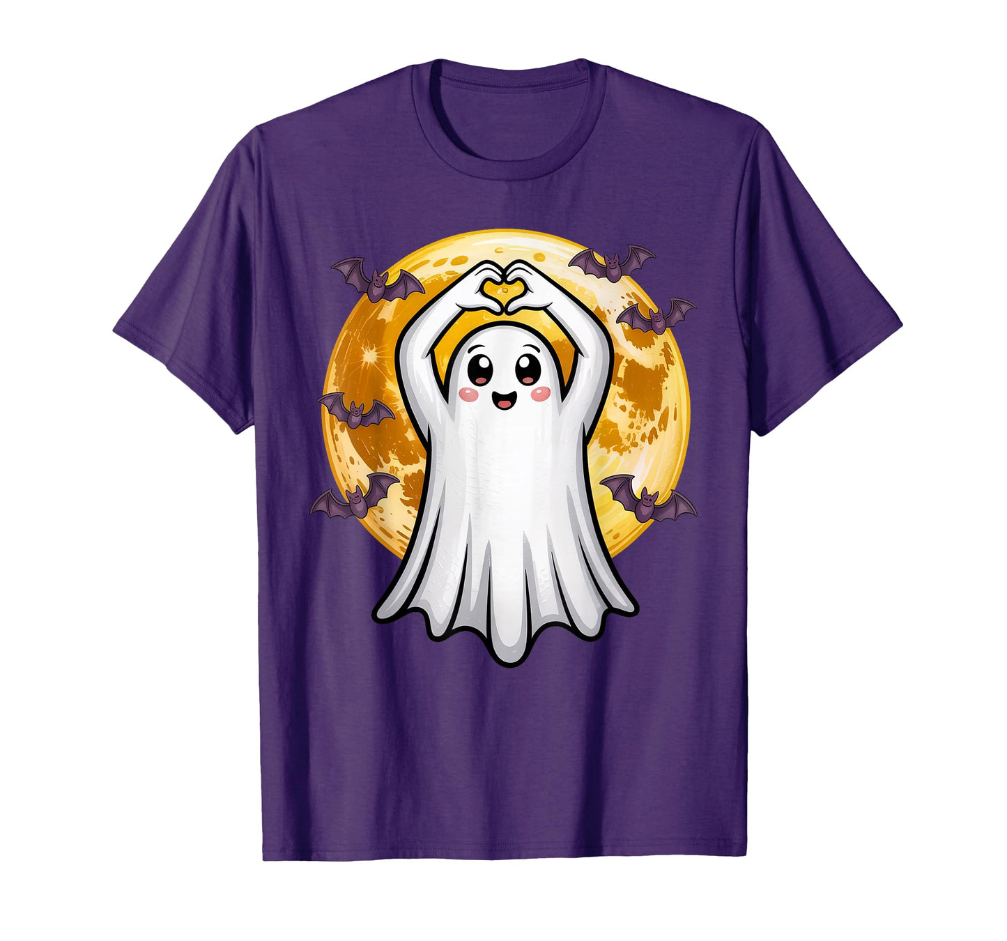 Halloween Shirts Cool Teen Boys Kids Men Halloween Boo Heart T-Shirt