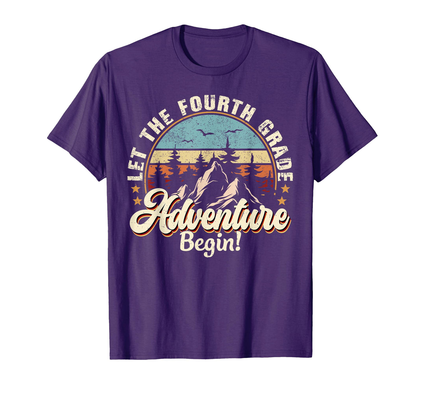 Back To School Let The 4th Grade Adventure Begin T-Shirt