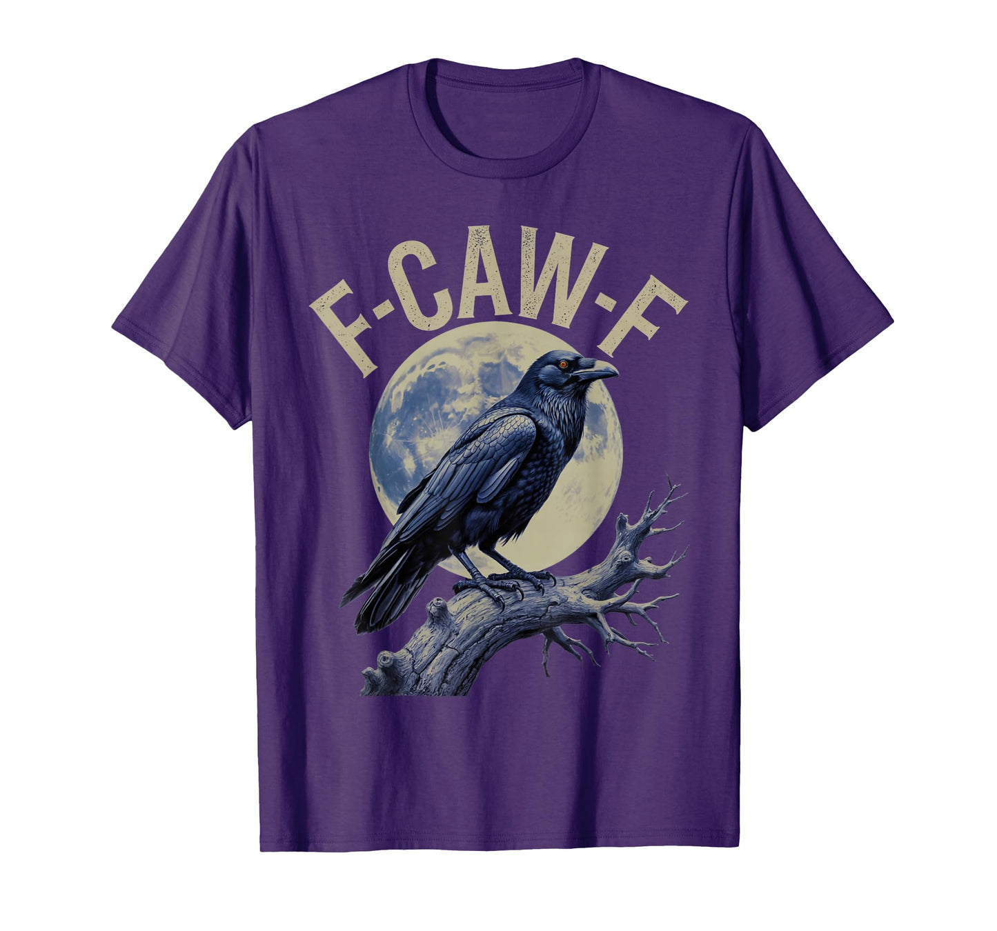 F-Caw-F Raven Moon Gothic Halloween for Men Girl T-Shirt