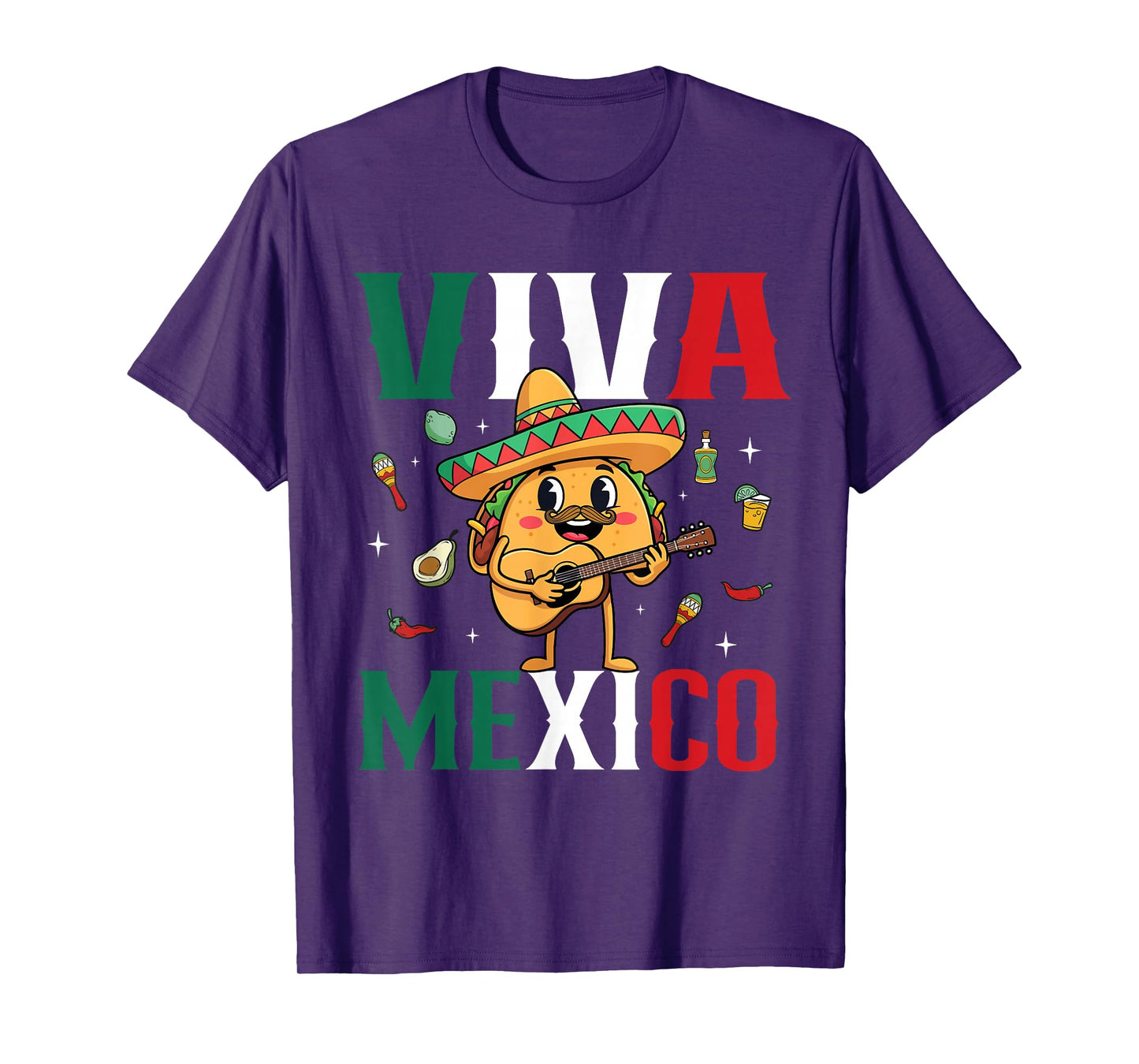 Viva Mexico - Taco Lover Mexican Food Cinco de Mayo T-Shirt