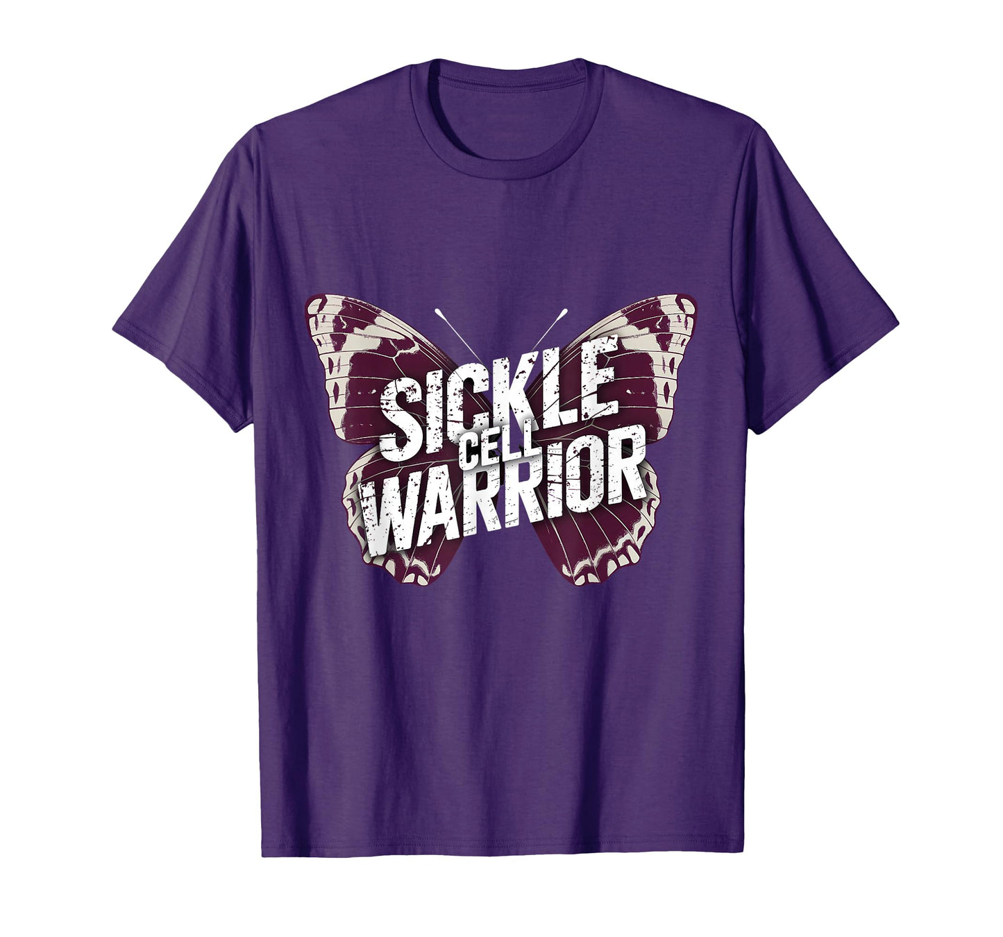 Sickle Cell Warrior Burgundy Ribbon Sickle Cell Awareness T-Shirt
