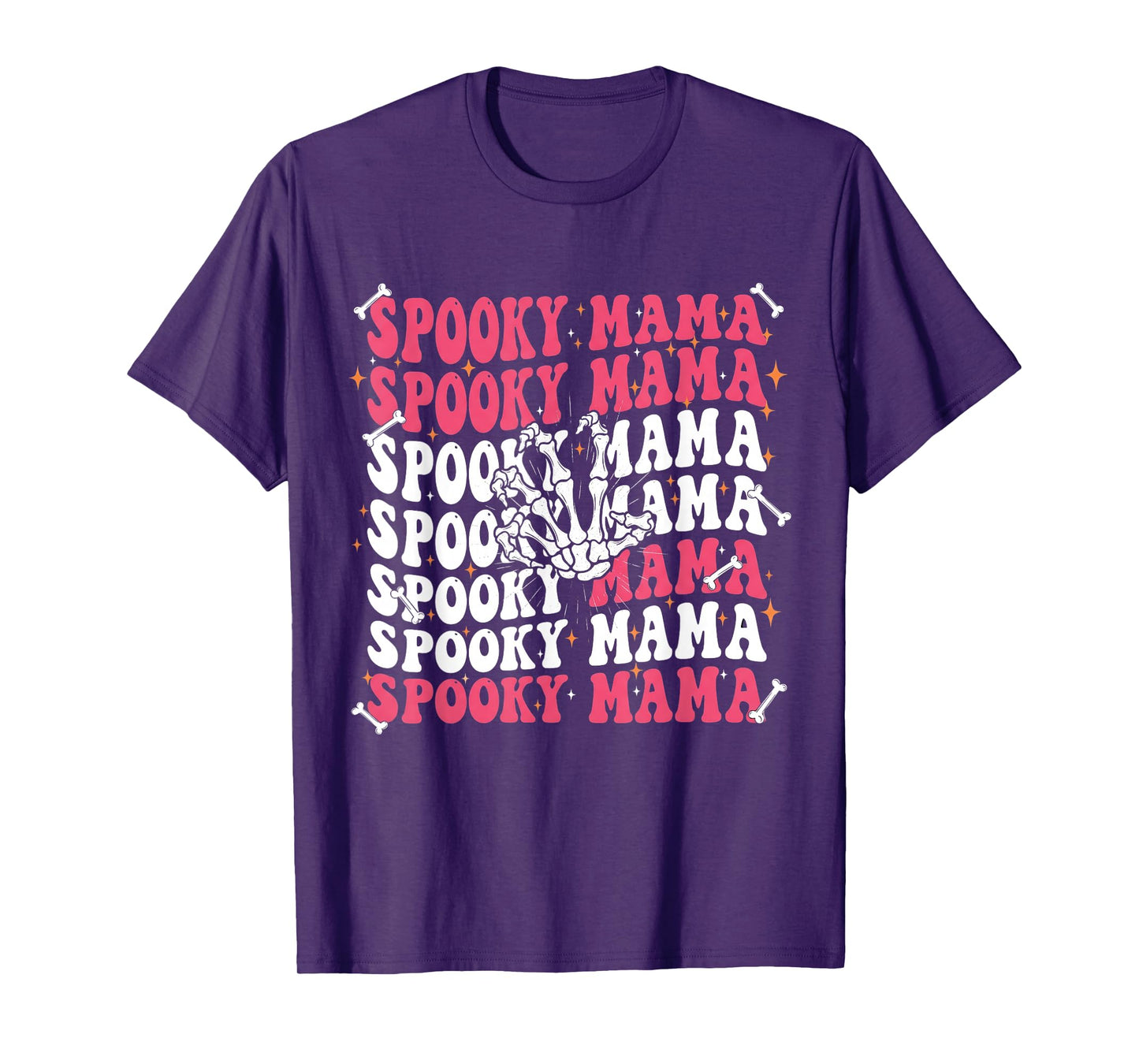 Spooky Mama Skeleton Hand T-Shirt