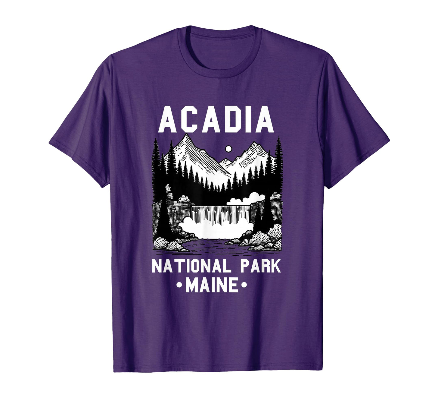 Acadia National Park Souvenir Maine Retro for Men Women Kid T-Shirt