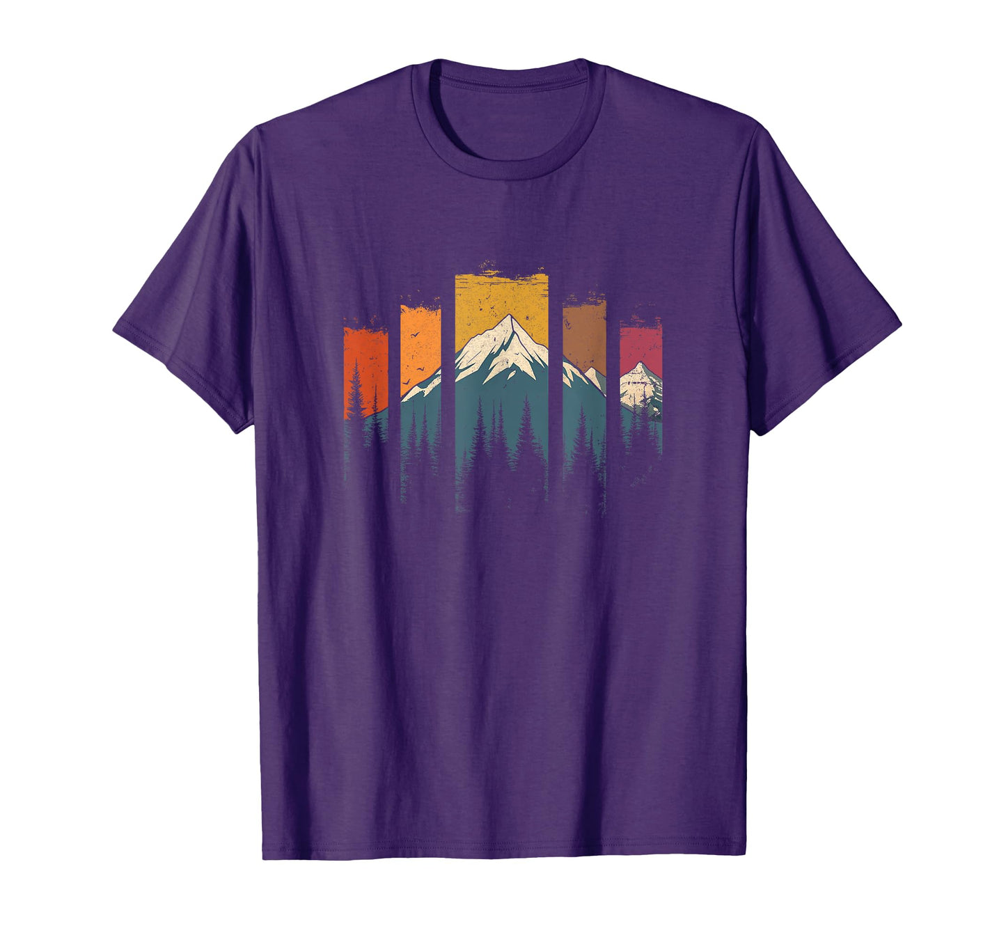 Wildlife Forest Nature Trees Retro Outdoors Mountains Hiking T-Shirt