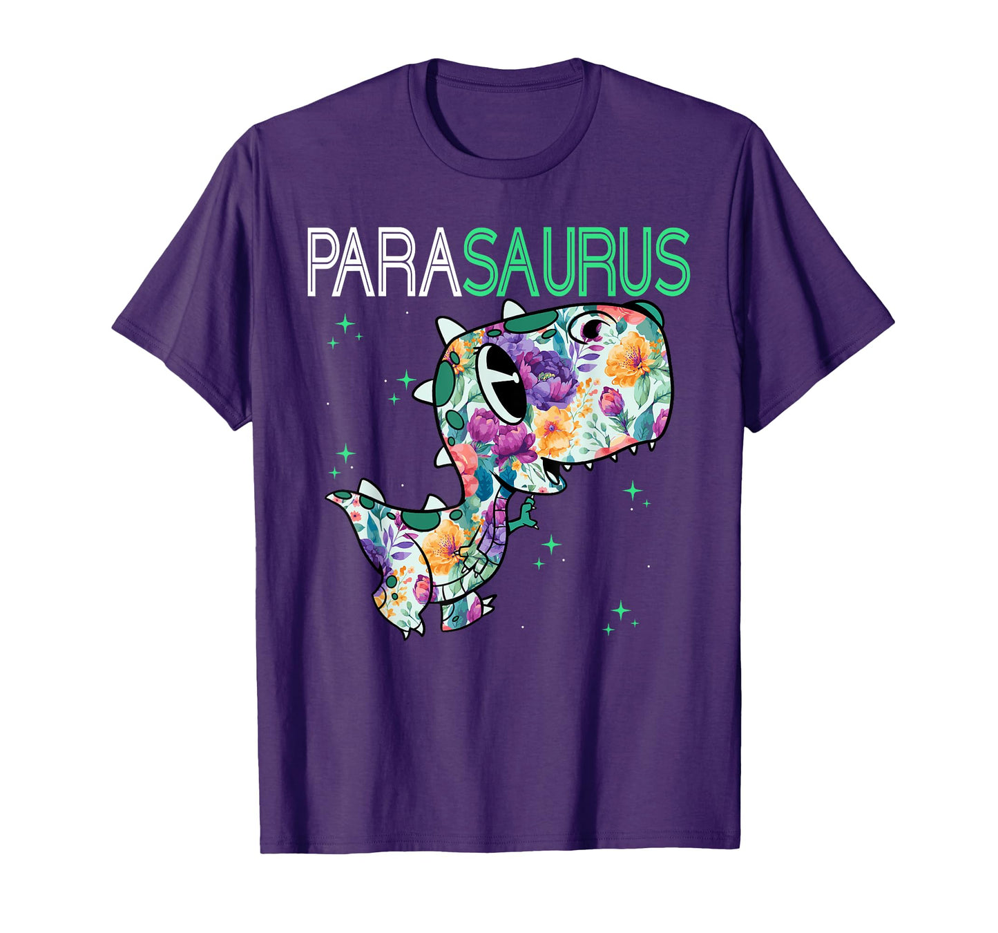 Dino Para Professional Teacher Collection T-Rex Dinosaur Paraeducator Assistant Teacher T-Shirt