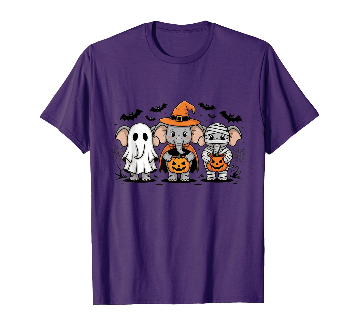 Funny Elephant Ghost Witch Mummy Halloween Costume Boys Girl T-Shirt
