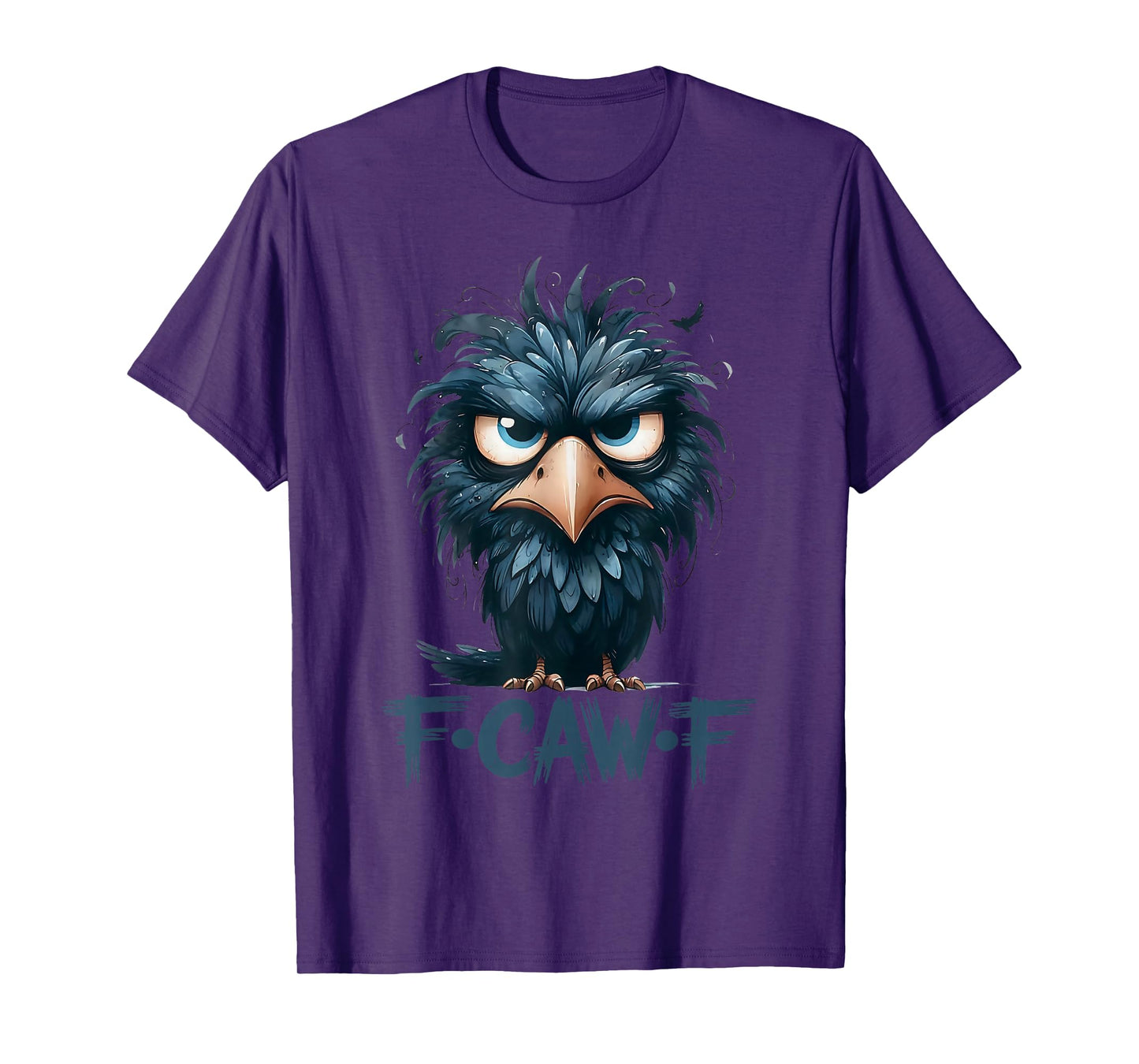Halloween F Caw F Black Bird F-Caw-F Crow Women Men T-Shirt