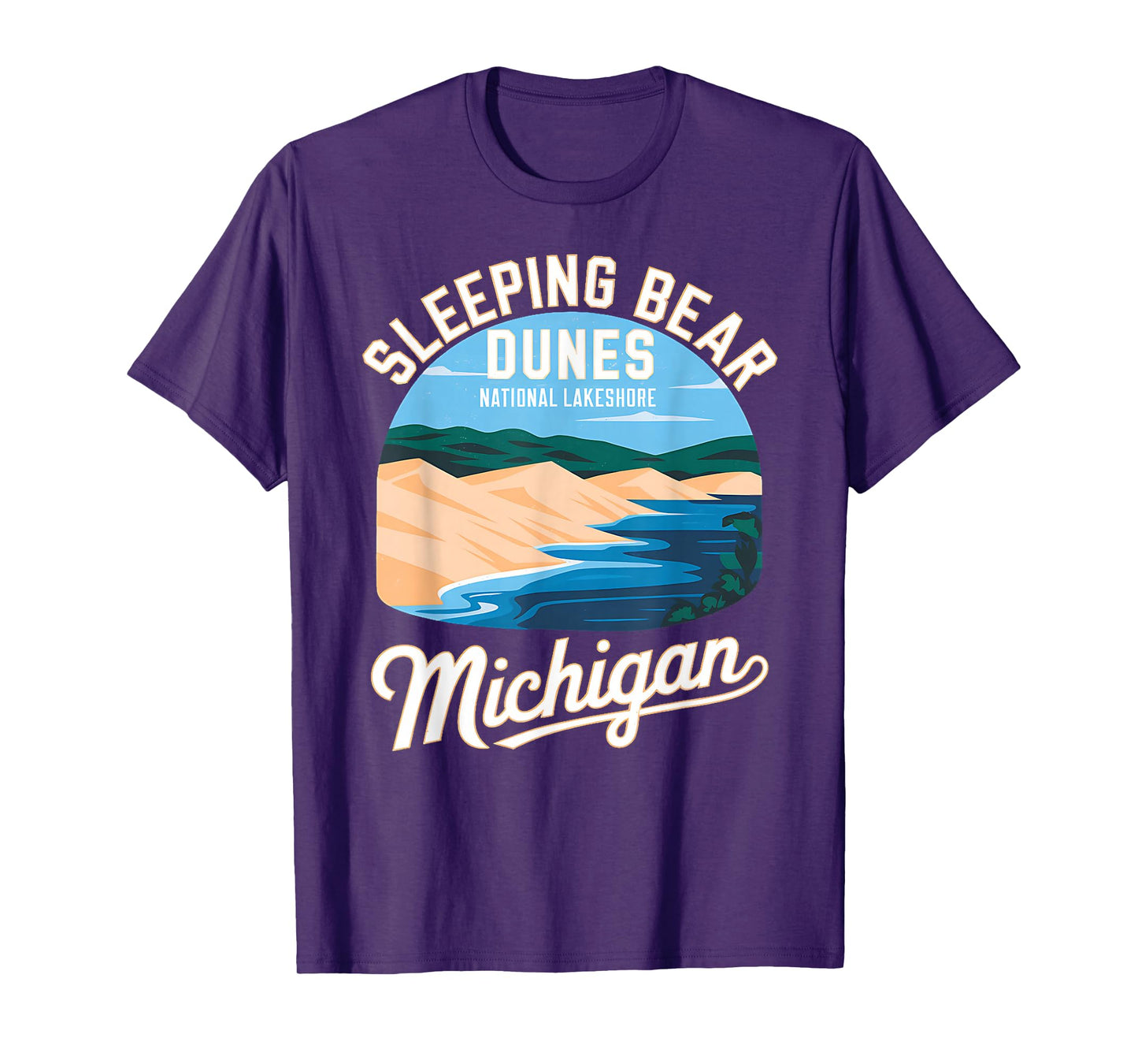 Explore Sleeping Bear Dunes Michigan National Park Adventure T-Shirt