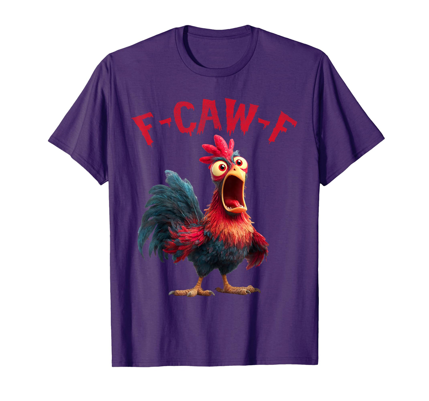 Funny F-Caw-F Chicken FCAWF Rooster Halloween Bird Crow T-Shirt