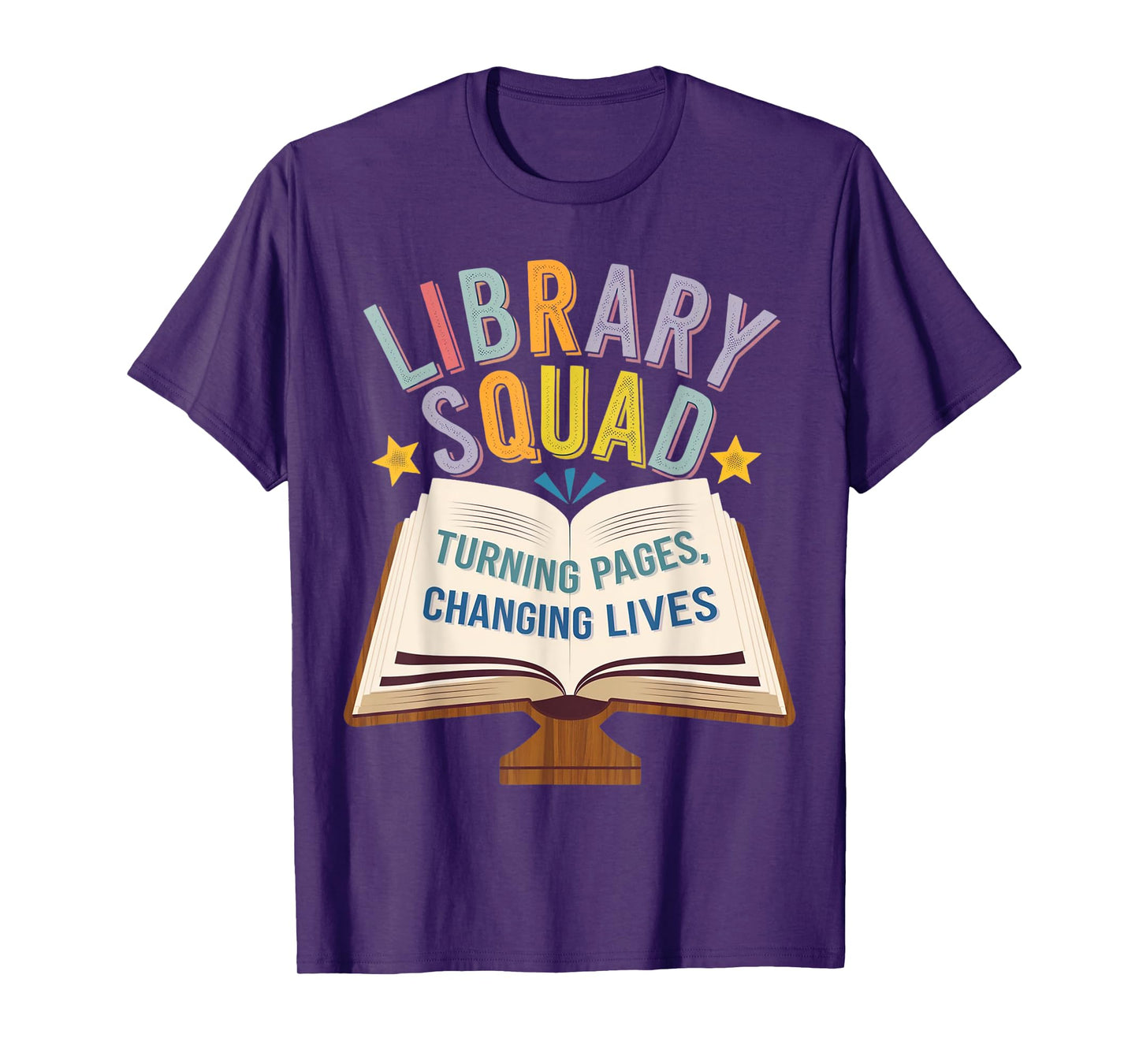 Funny Saying Library Squad Turning Page Matching Group Crew T-Shirt