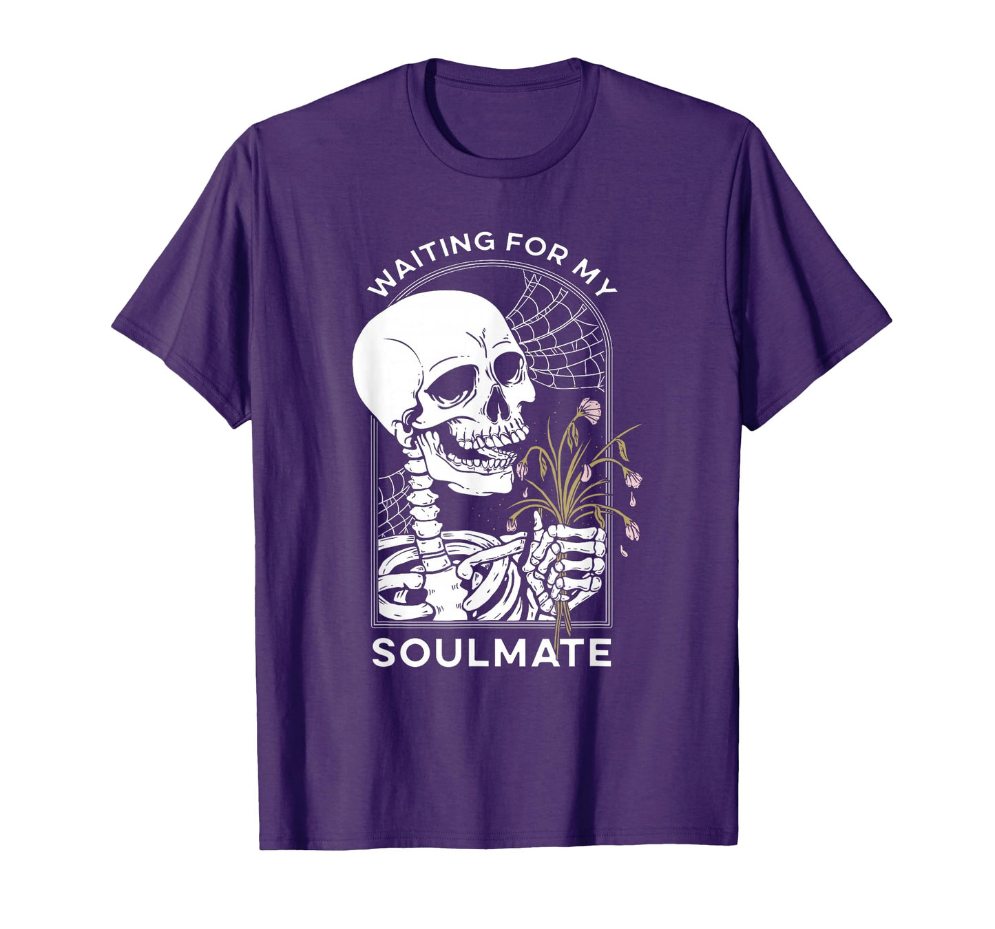 Waiting for My Soulmate Skeleton Funny Halloween Love T-Shirt