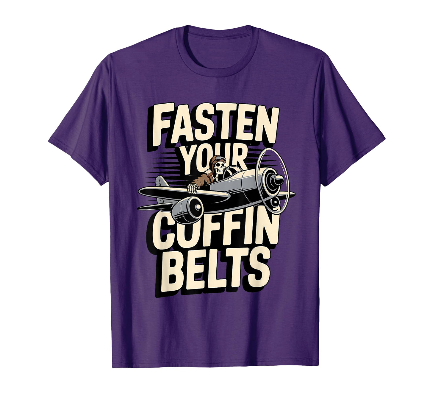Skeleton Airline Pilot Halloween Funny Spooky Flight T-Shirt