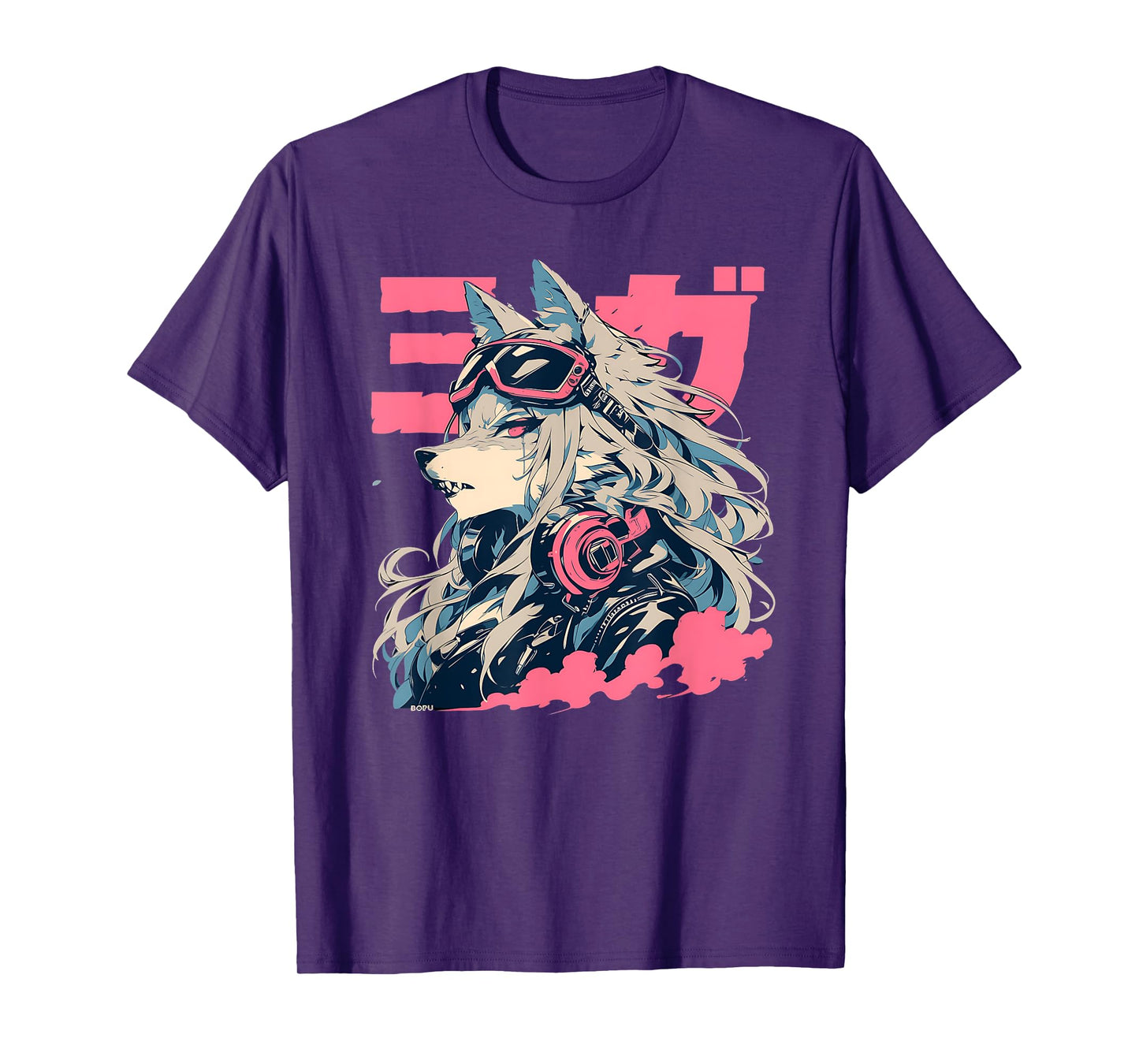Goth Grunge Demon Anime Furry Wolf Horror Alt Aesthetic T-Shirt