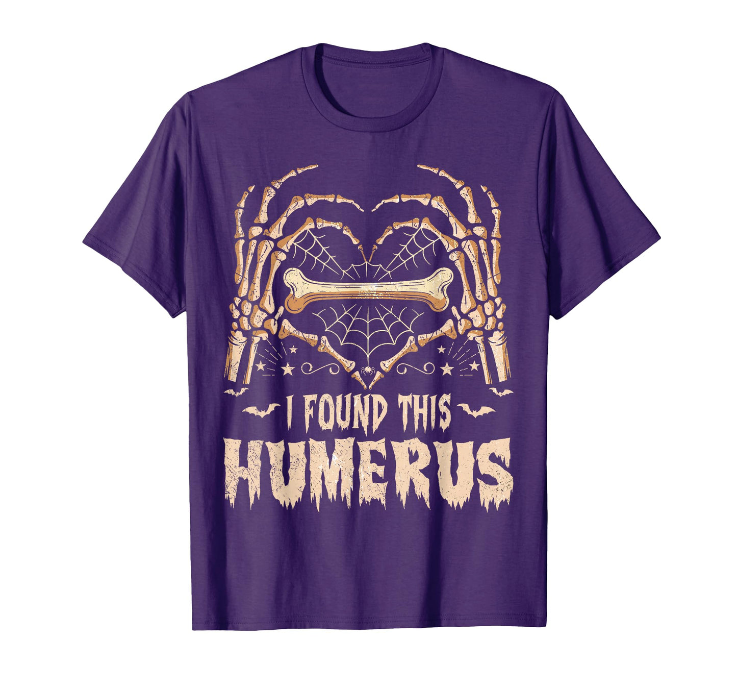 I Found This Humerus Skeleton Hands Lazy Costume Halloween T-Shirt