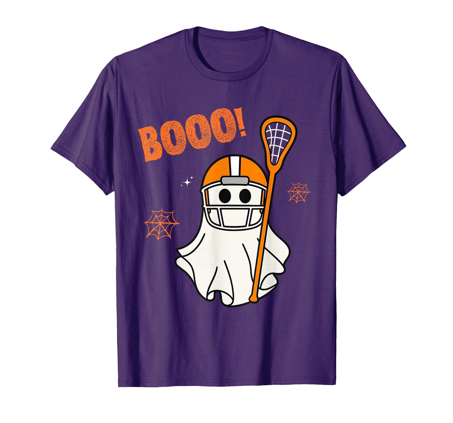 Vintage Halloween Skeleton Lacrosse Funny Spooky Costume T-Shirt