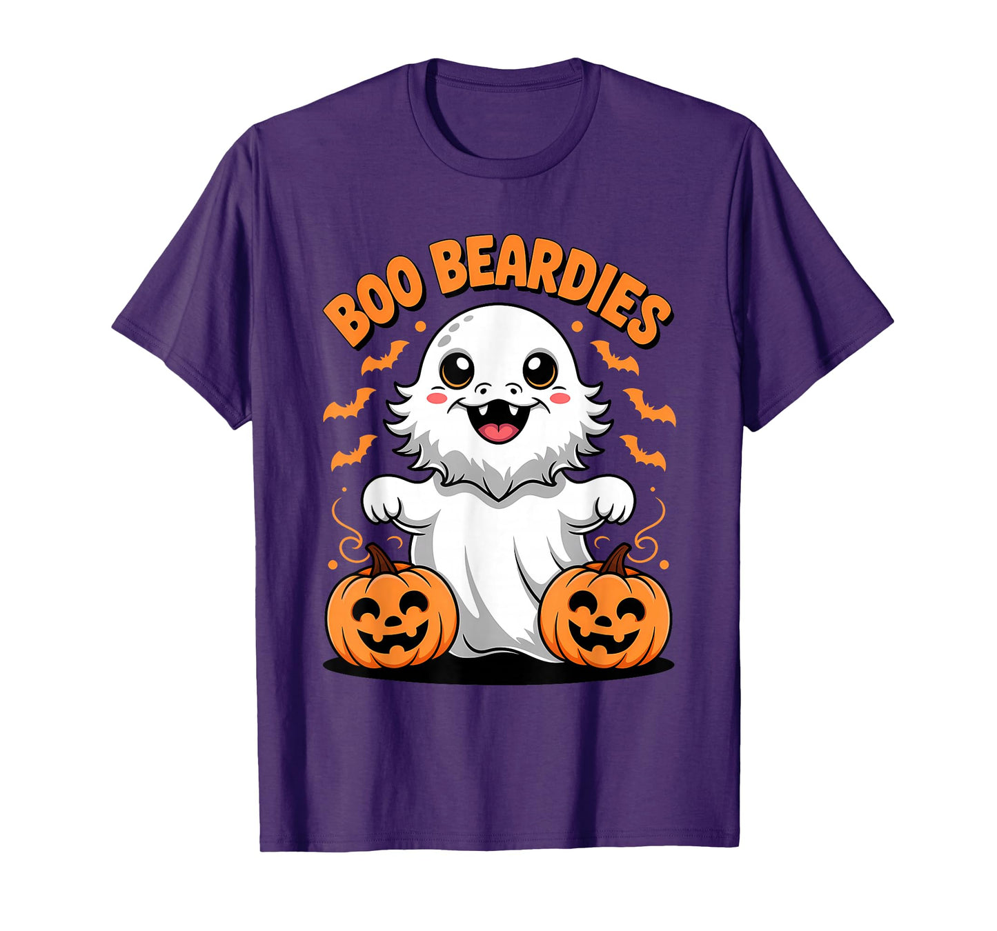 Boo Beardies Funny Bearded Dragons Ghost Costumes Halloween T-Shirt