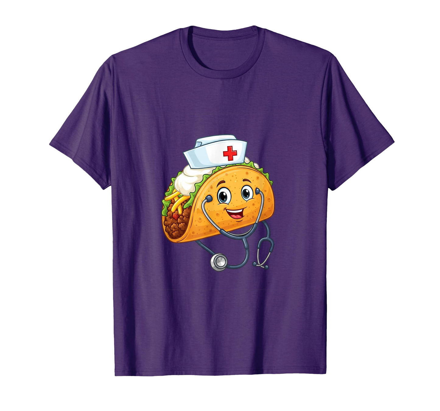 Taco Nurse Stethoscope Cinco De Mayo Women Scrub T-Shirt