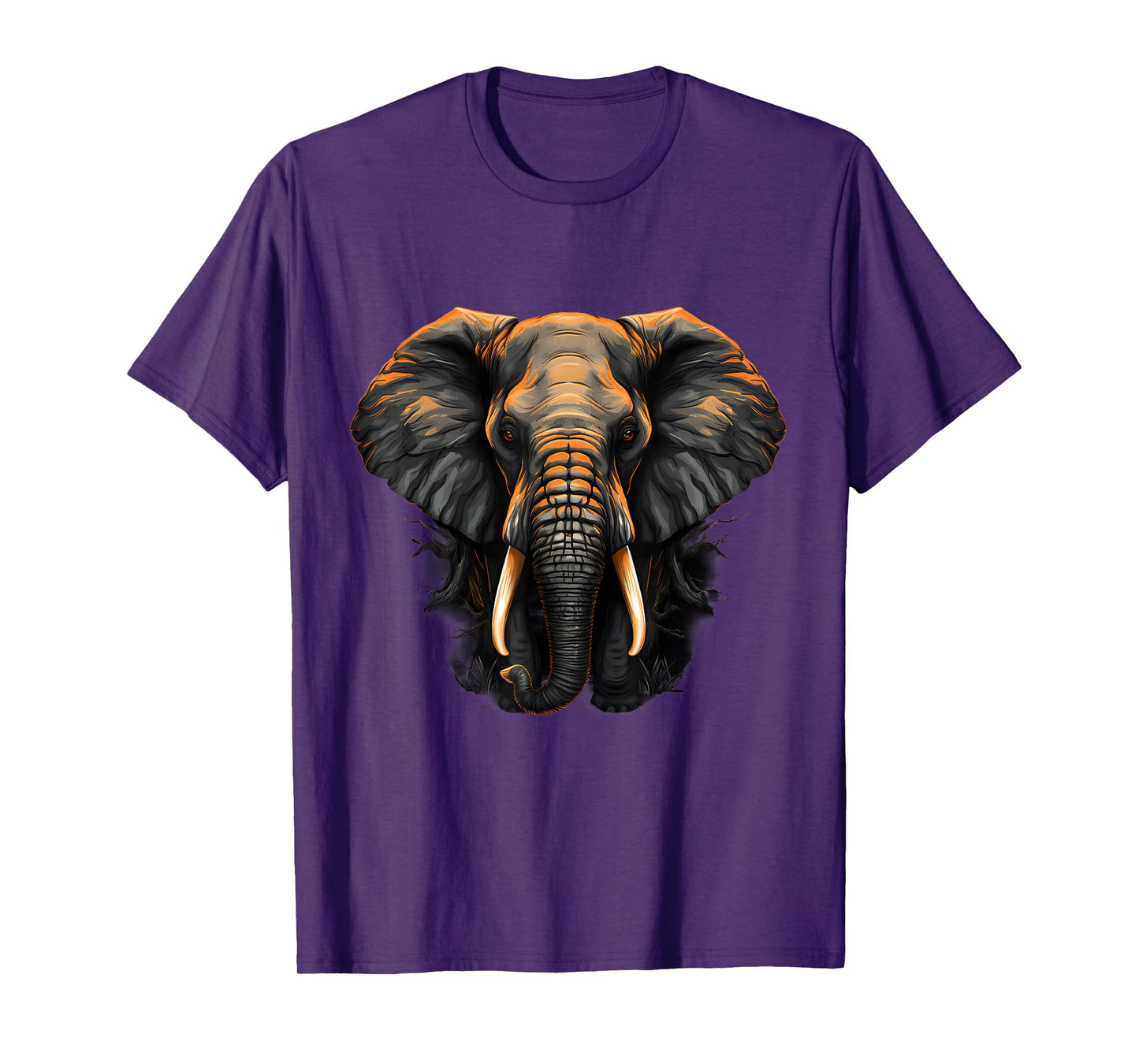 Elephant Portrait Artwork Wildlife Safari Nature Savanna T-Shirt