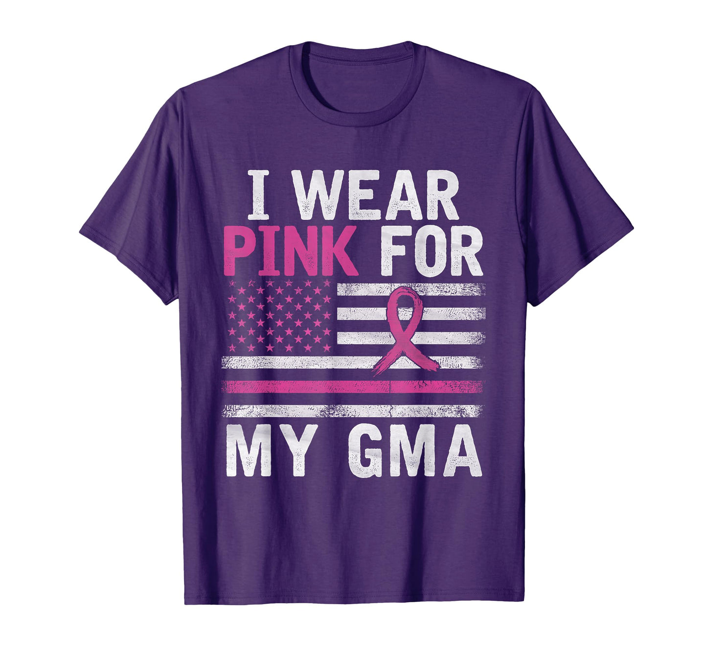 Breast Cancer Awareness Month Cute I Wear Pink For My Gma T-Shirt