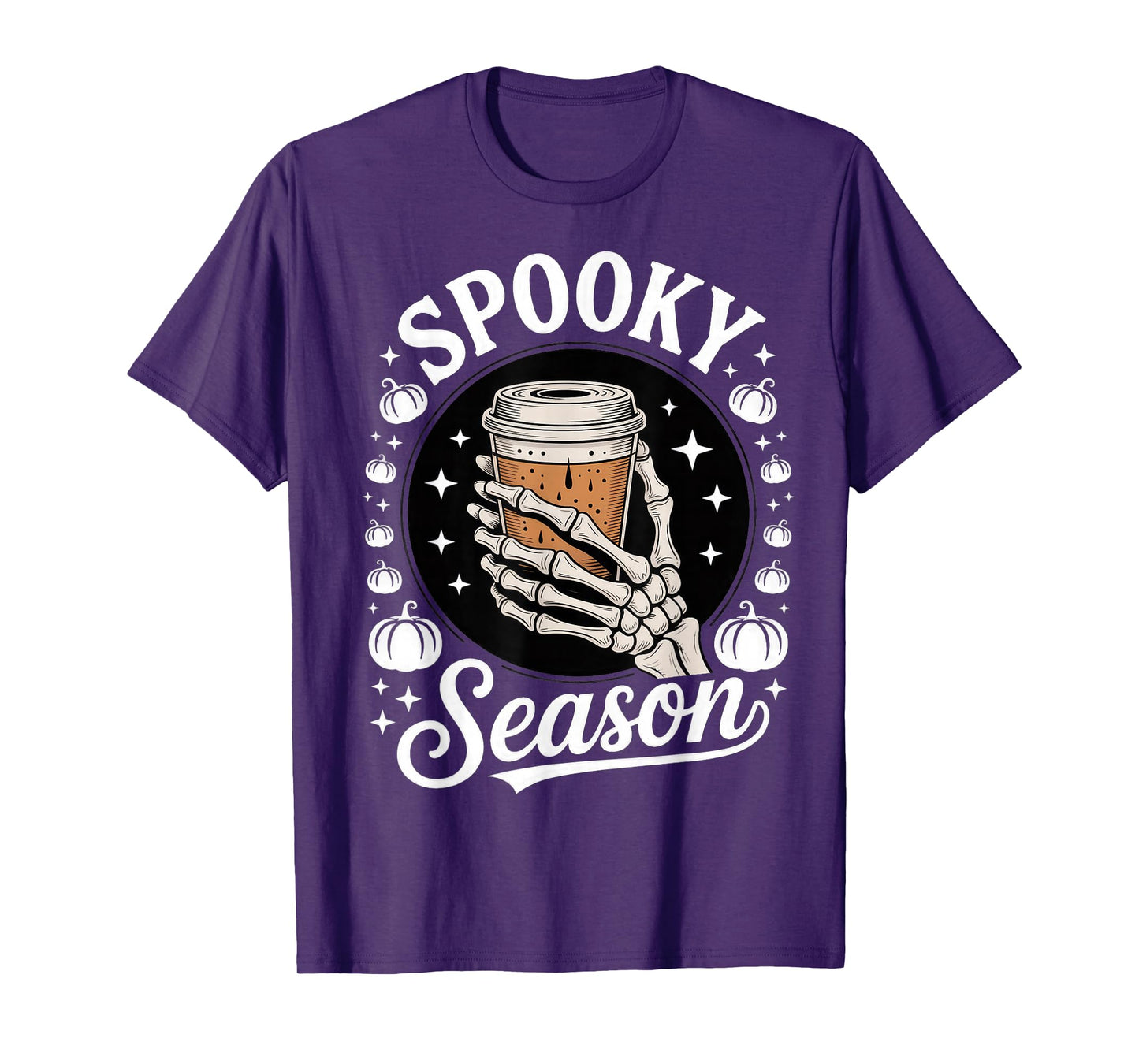 Skeleton Coffee Gothic Spooky Brew T-Shirt