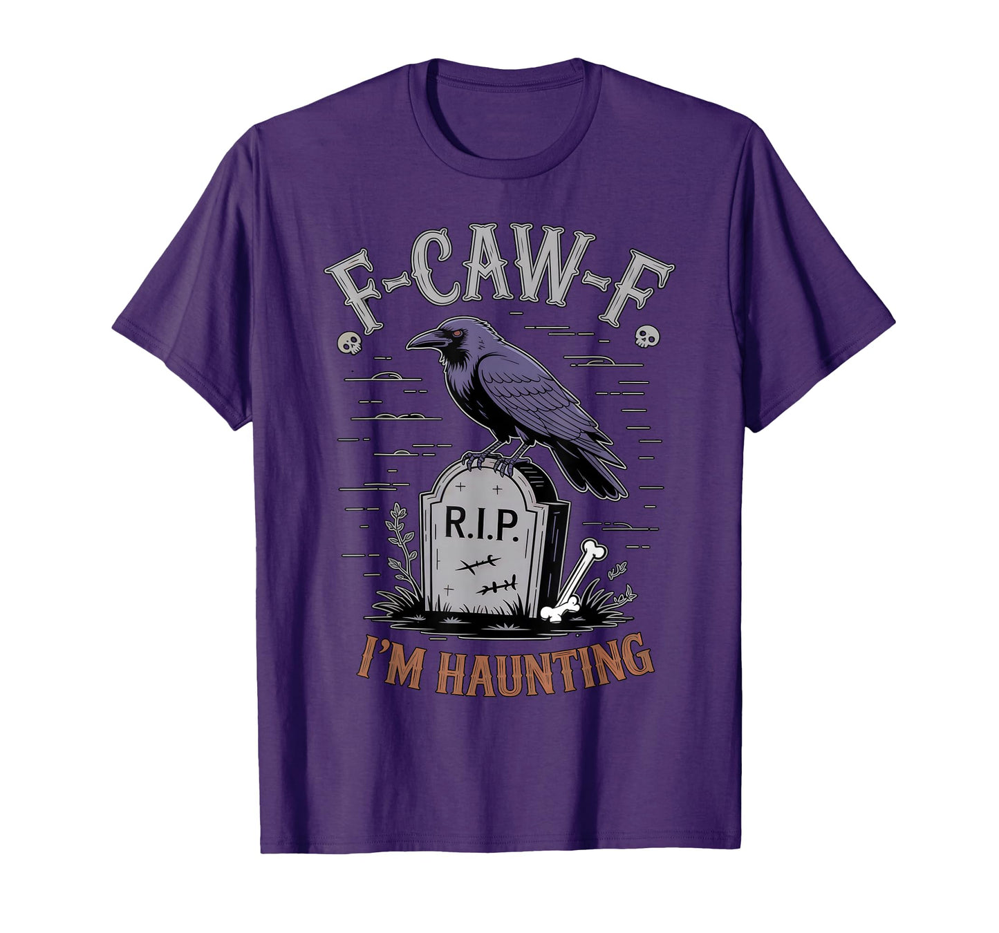 Black Crow, F-Caw-F Funny Black Bird Moon Bird Lover f-caw-f T-Shirt