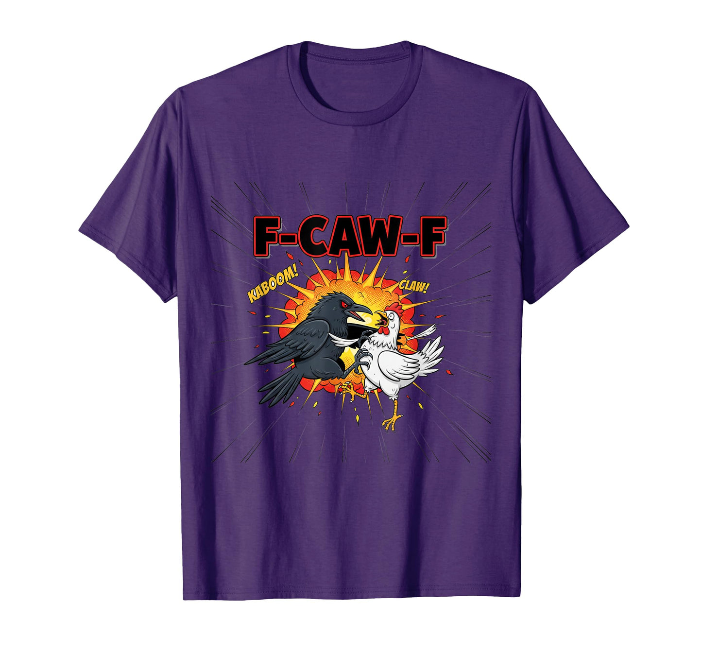 Funny F-CAW-F Meme Parody for F-Kaw-F Crow Fans Vintage T-Shirt