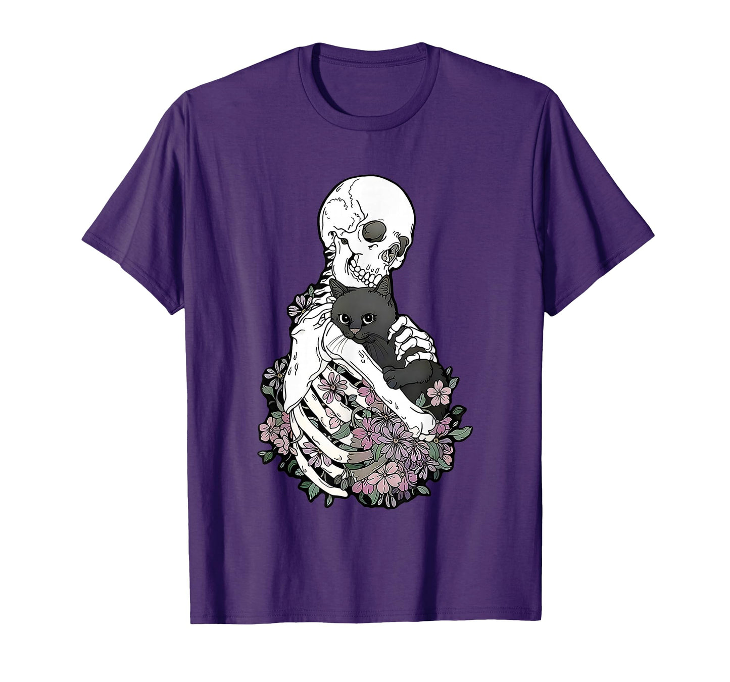 Halloween Skeleton cat T-Shirt