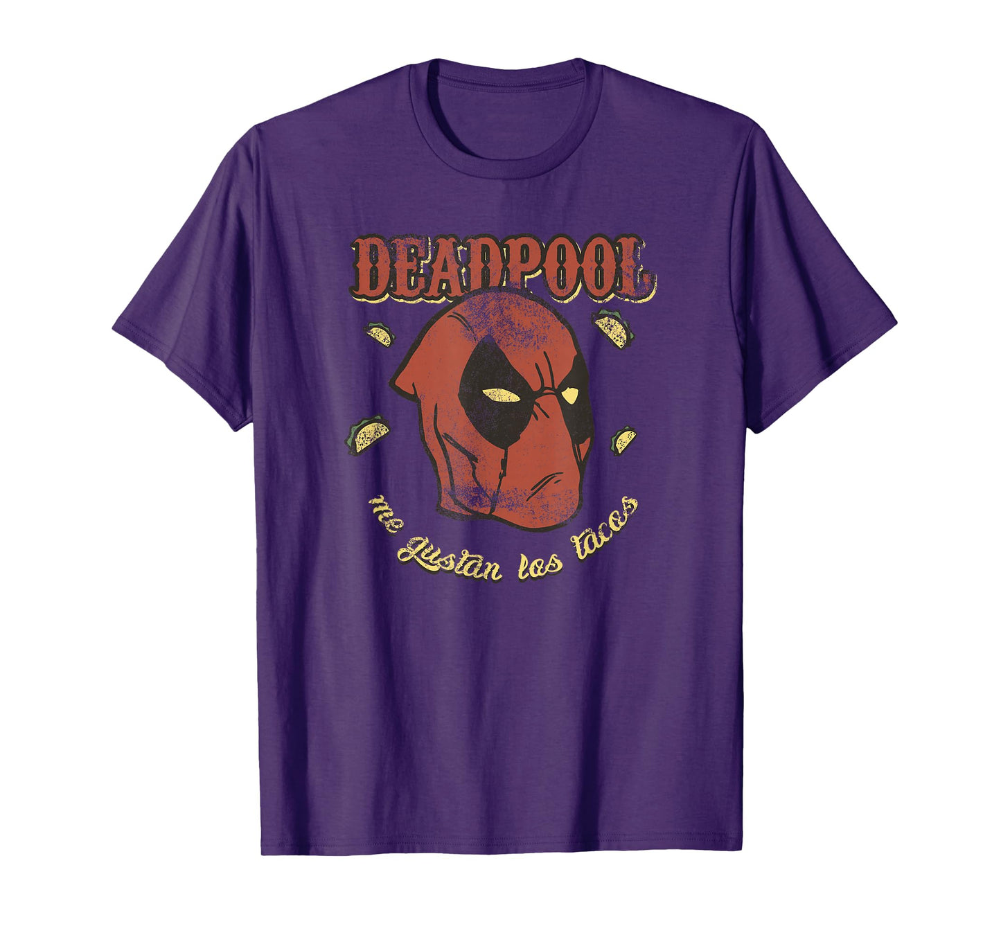 Marvel Comics Retro Classic Deadpool Me Gustan Los Tacos T-Shirt