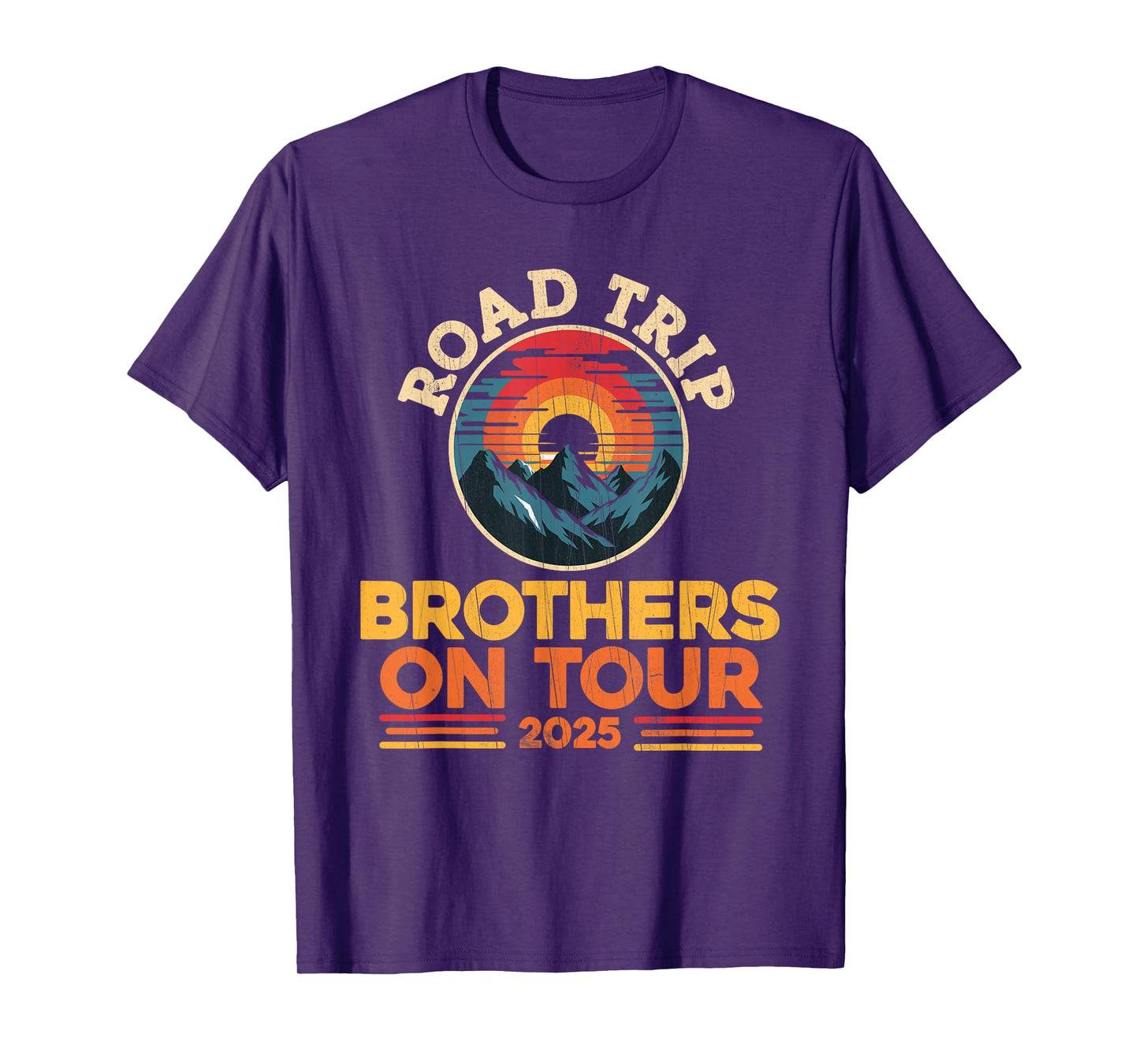 Mens BROTHERS ON TOUR ROAD TRIP 2025 T-Shirt