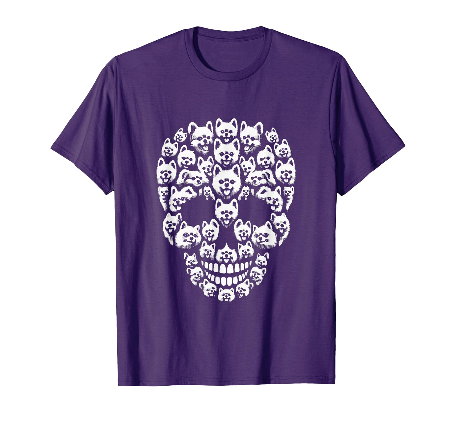 Group Pomeranians As Halloween Skull Costume Dog Owner Lover T-Shirt