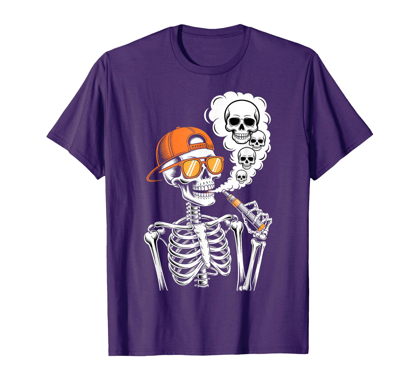 Halloween Skeleton Vaping Costume T-Shirt