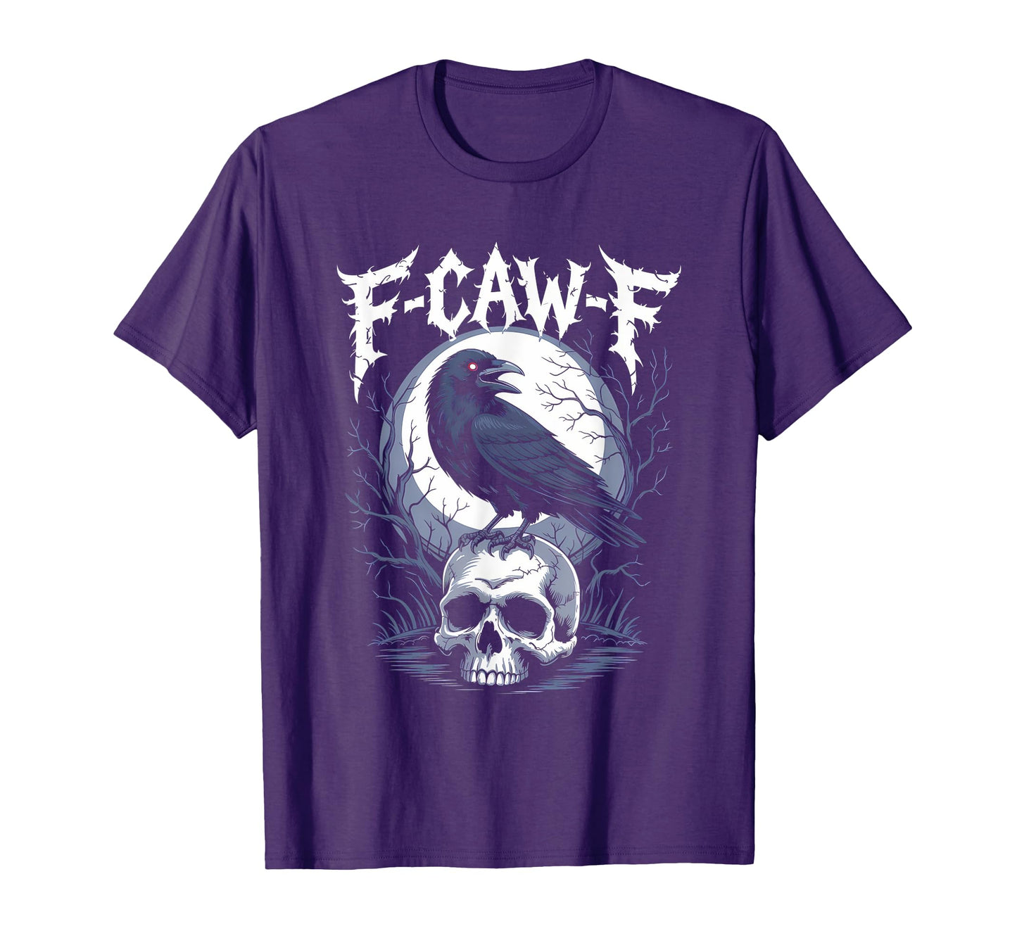 F-CAW-F Crow Shirt Gothic Raven Caw Caw Tee for Halloween T-Shirt