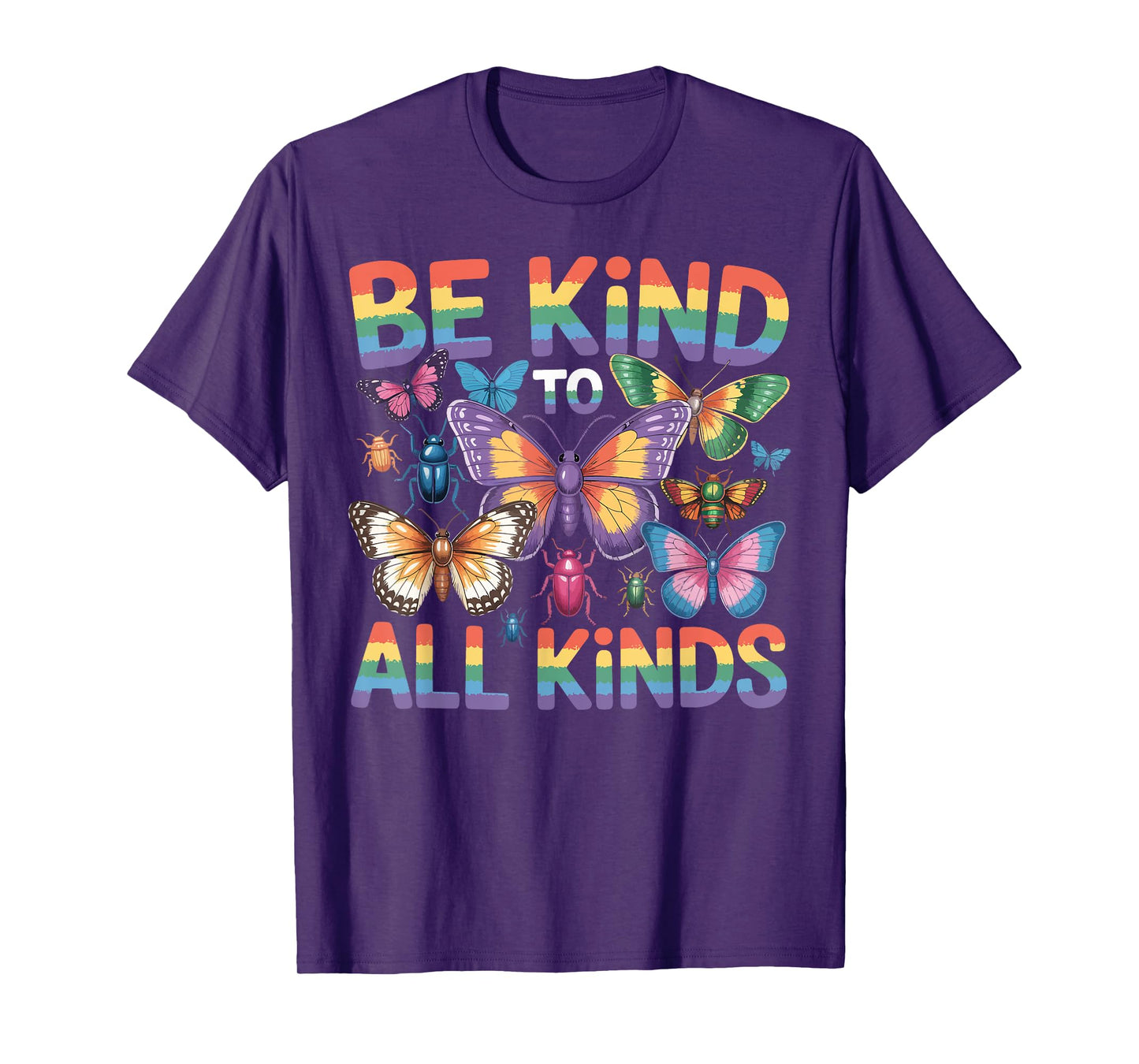 Be Kind To All Kind Biology Science Insect Collector Ladybug T-Shirt