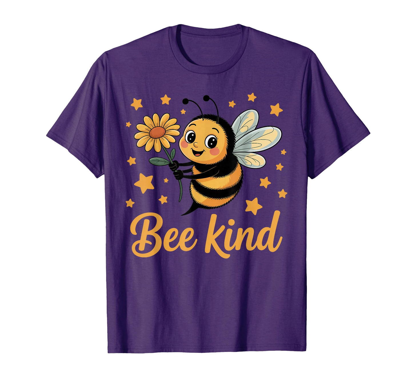 Bee Kind Cute bee with Flower Kindness T-Shirt