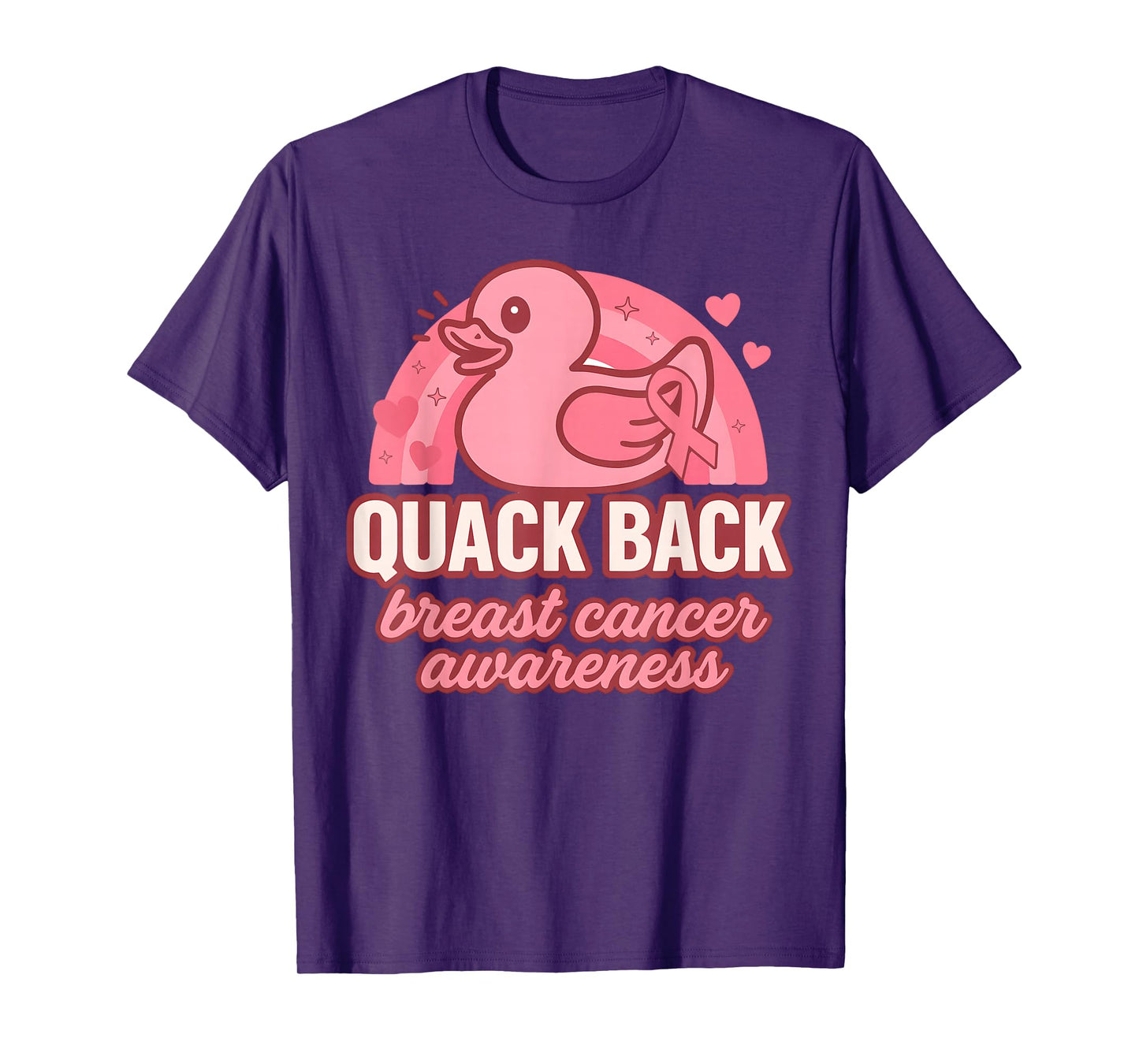 Rubber Duck Breast Cancer Awareness Month Rubber Ducky Women T-Shirt
