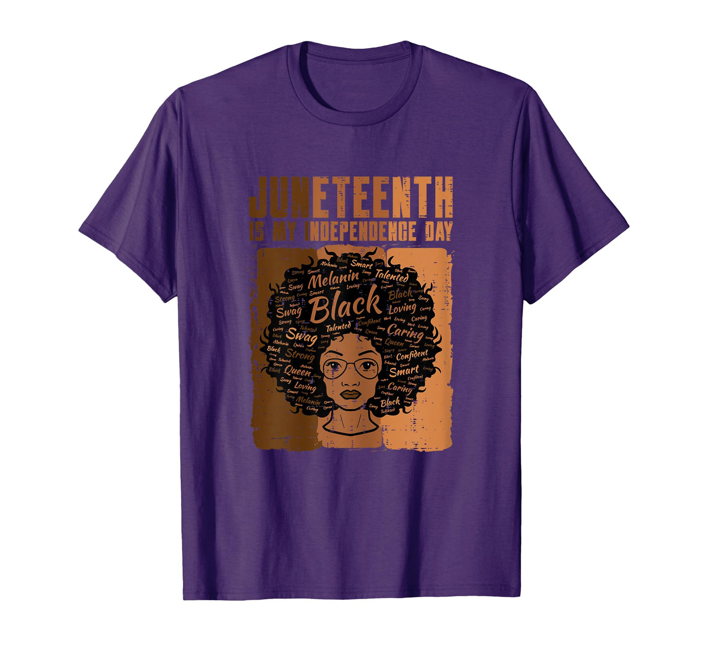 Juneteenth Black Woman Independence Day Melanin Women Girls T-Shirt