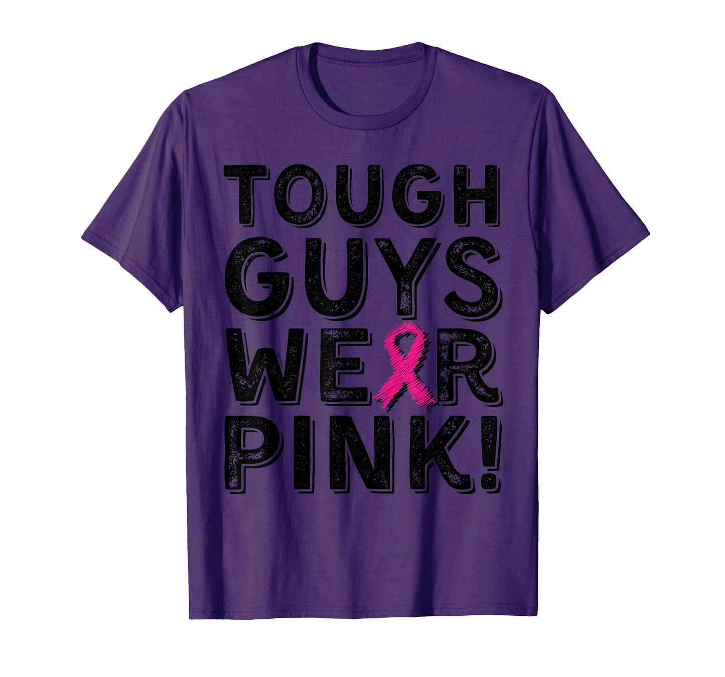 Tough Guys Wear Pink Cool Pink Breast Cancer Awareness Boys T-Shirt
