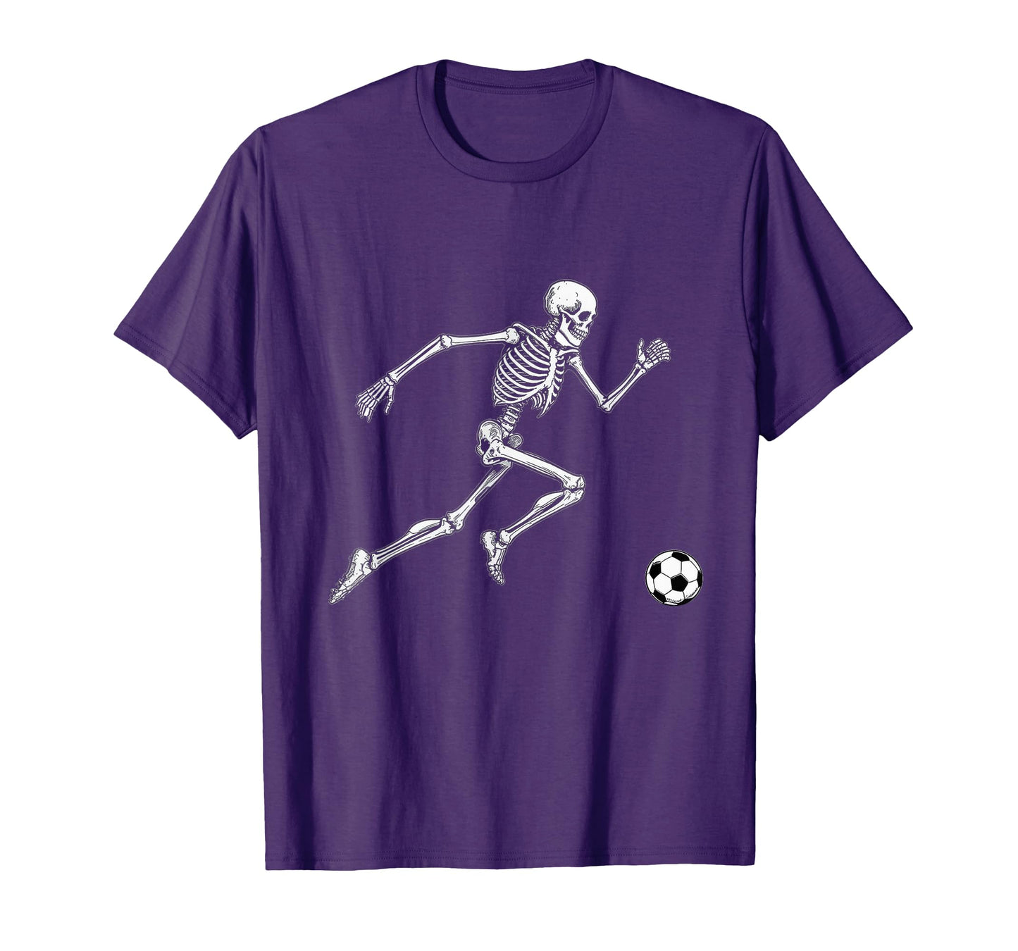Soccer Skeleton Halloween Outfit for Men Women Boys Kids T-Shirt