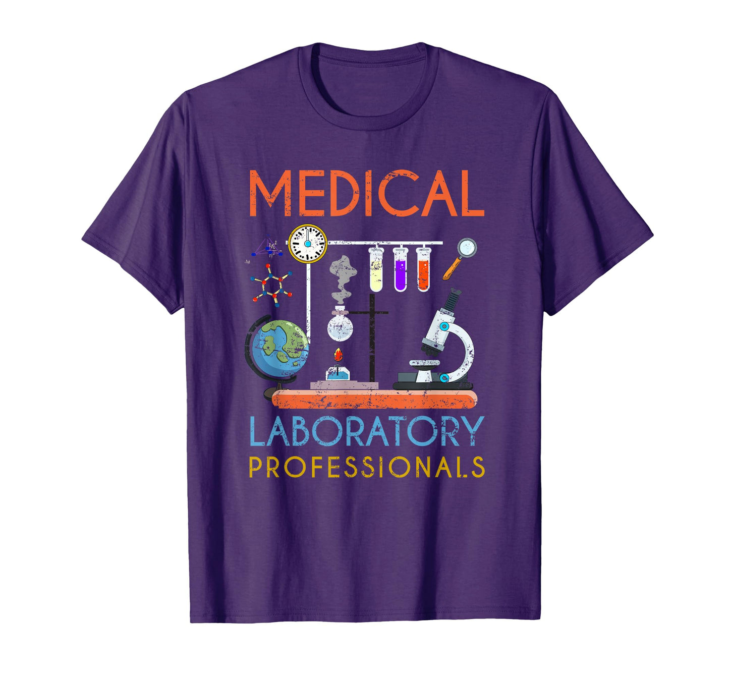 Med Lab Science Microscope Medical Laboratory Professionals T-Shirt