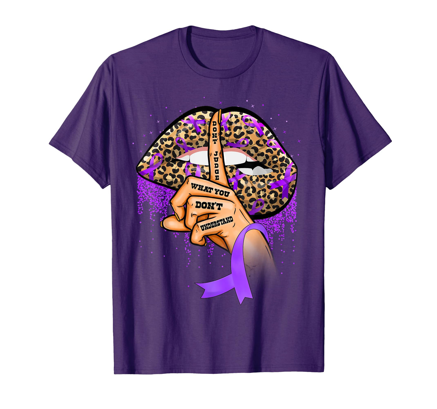 Pulmonary Hypertension Awareness Lips Ribbon Warrior T-Shirt