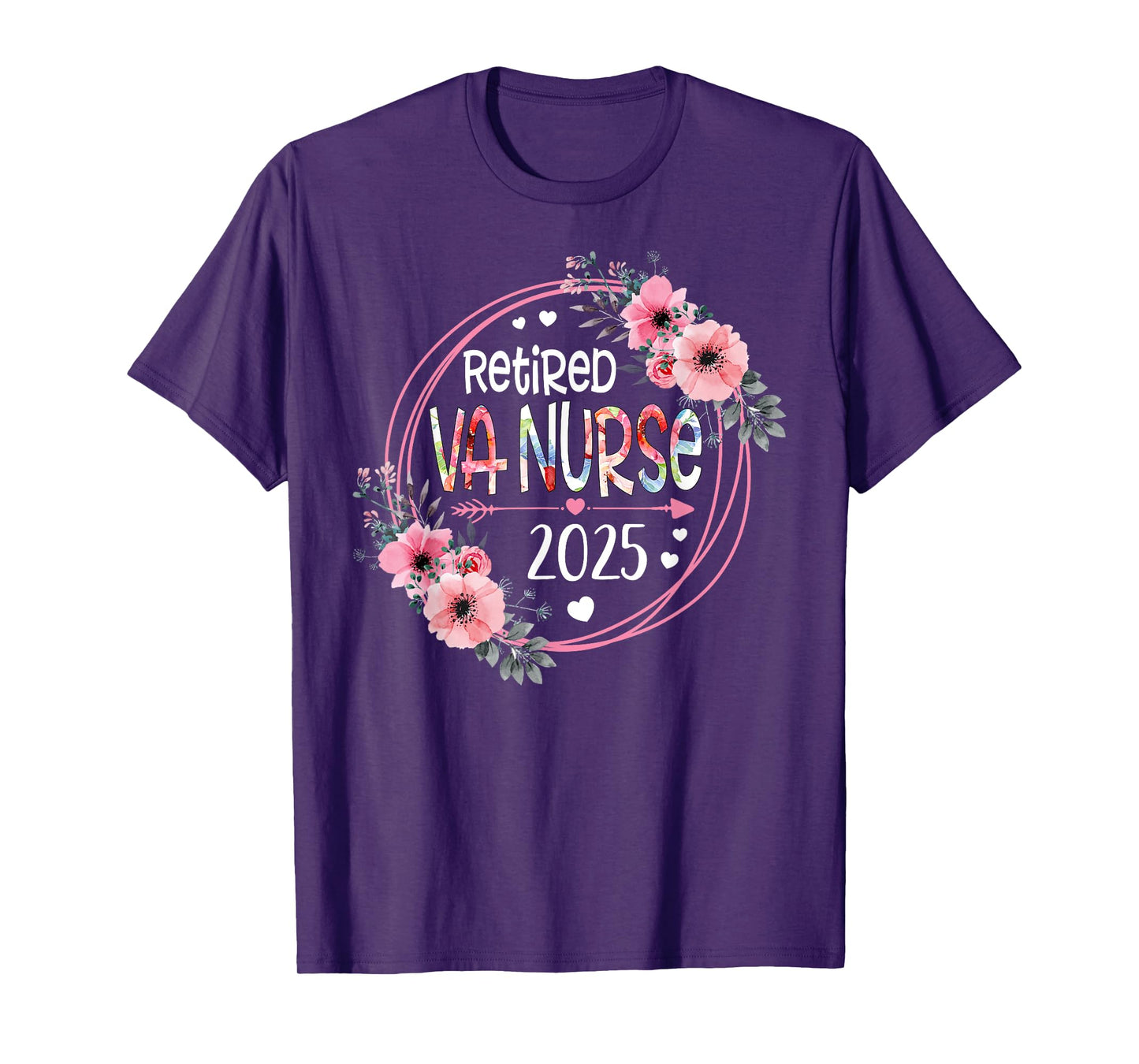 Retired VA Nurse Est 2025 Retirement Gifts RN Nurses T-Shirt