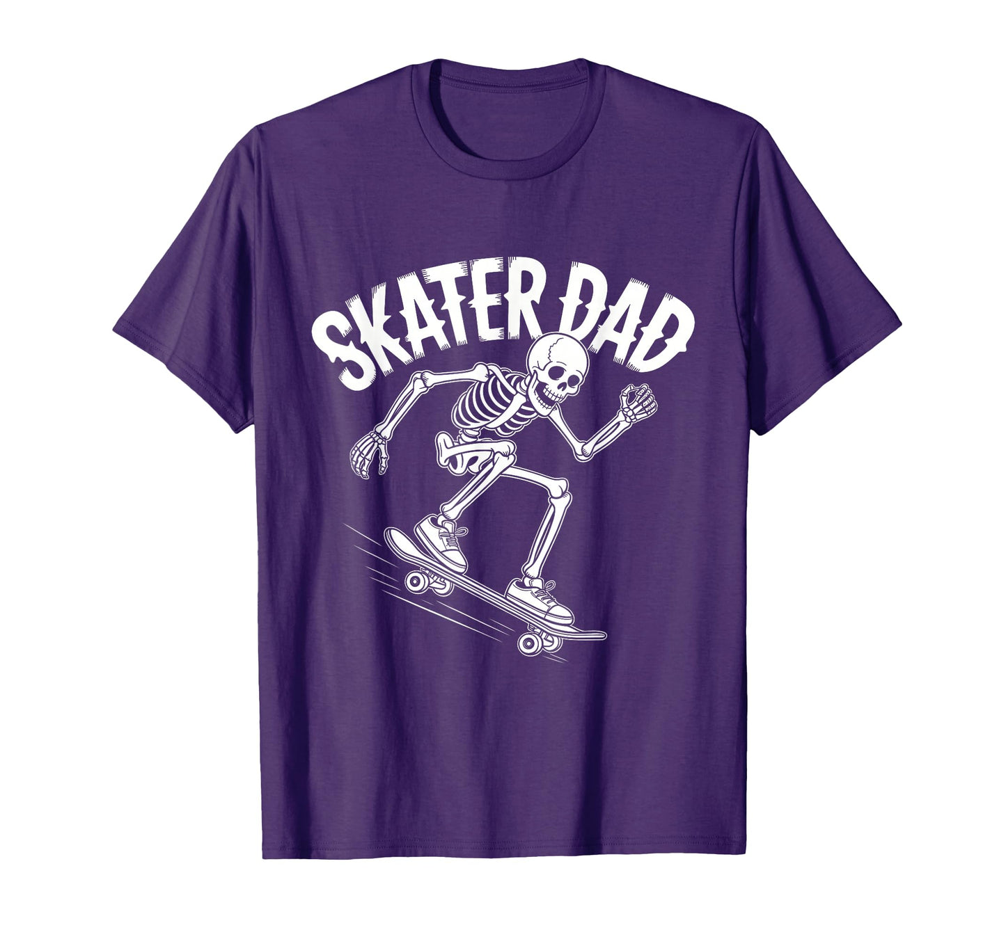 Skater Dad Skeleton Skateboarding Tee Design T-Shirt