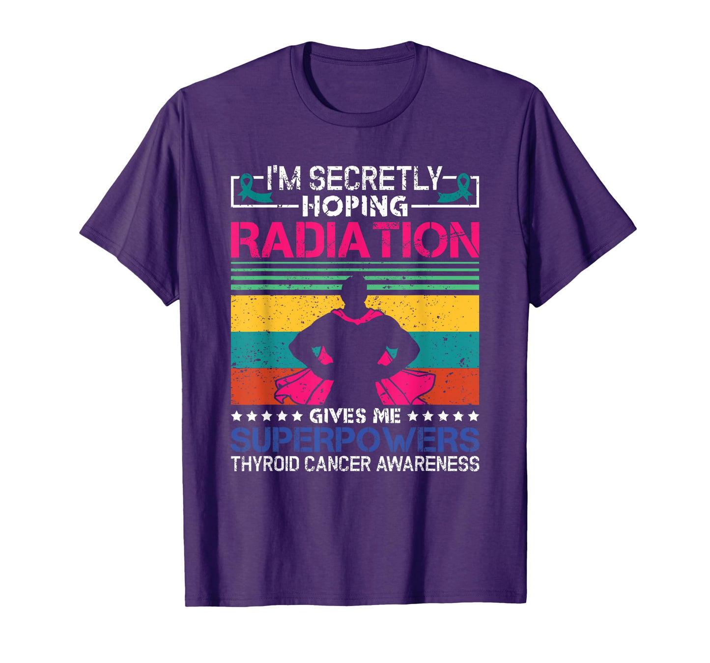 Thyroid Cancer Awareness Patient Warrior Radiation Therapy T-Shirt