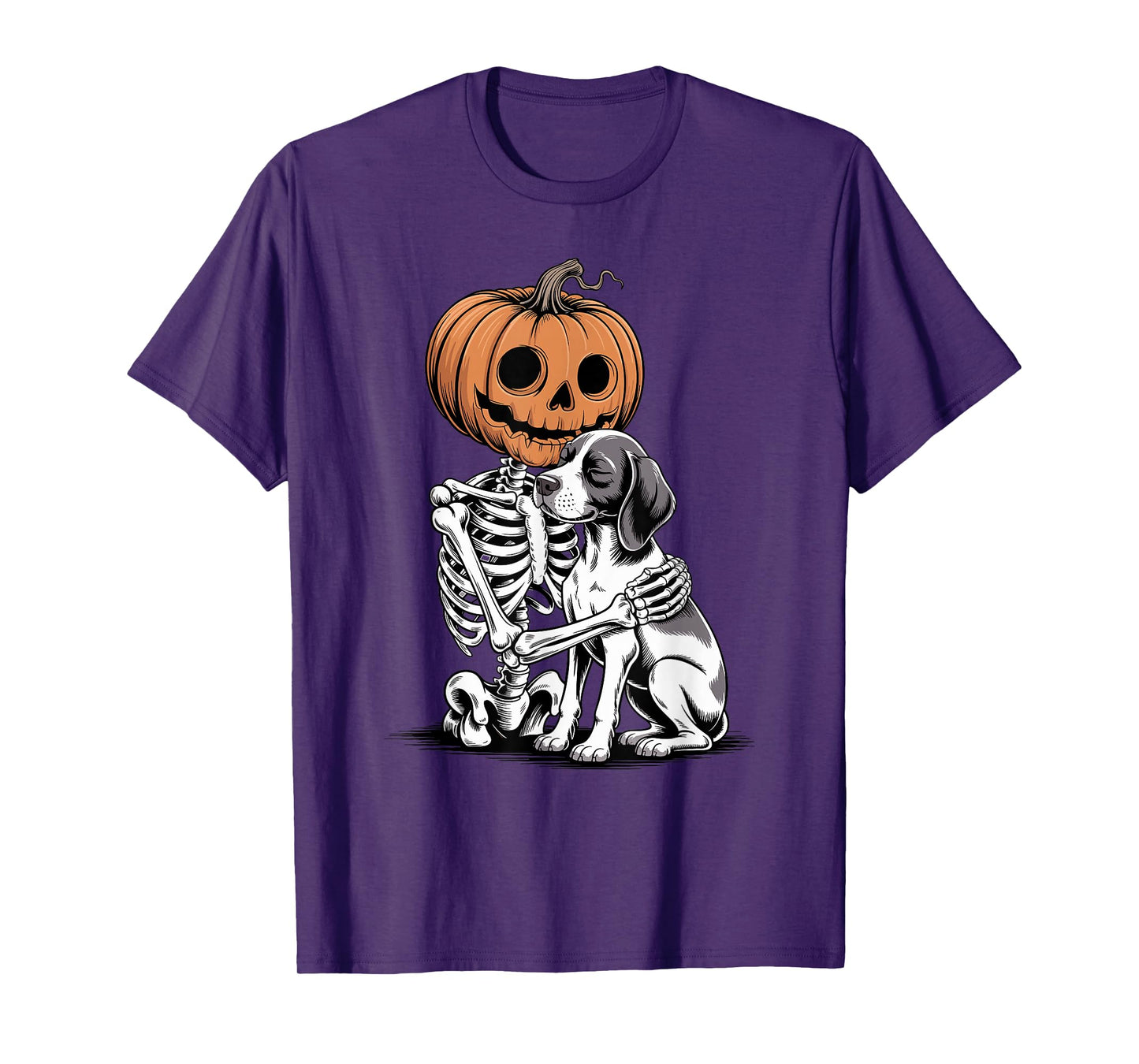 Halloween Skeleton German Shorthaired Pointer Dog GSP T-Shirt