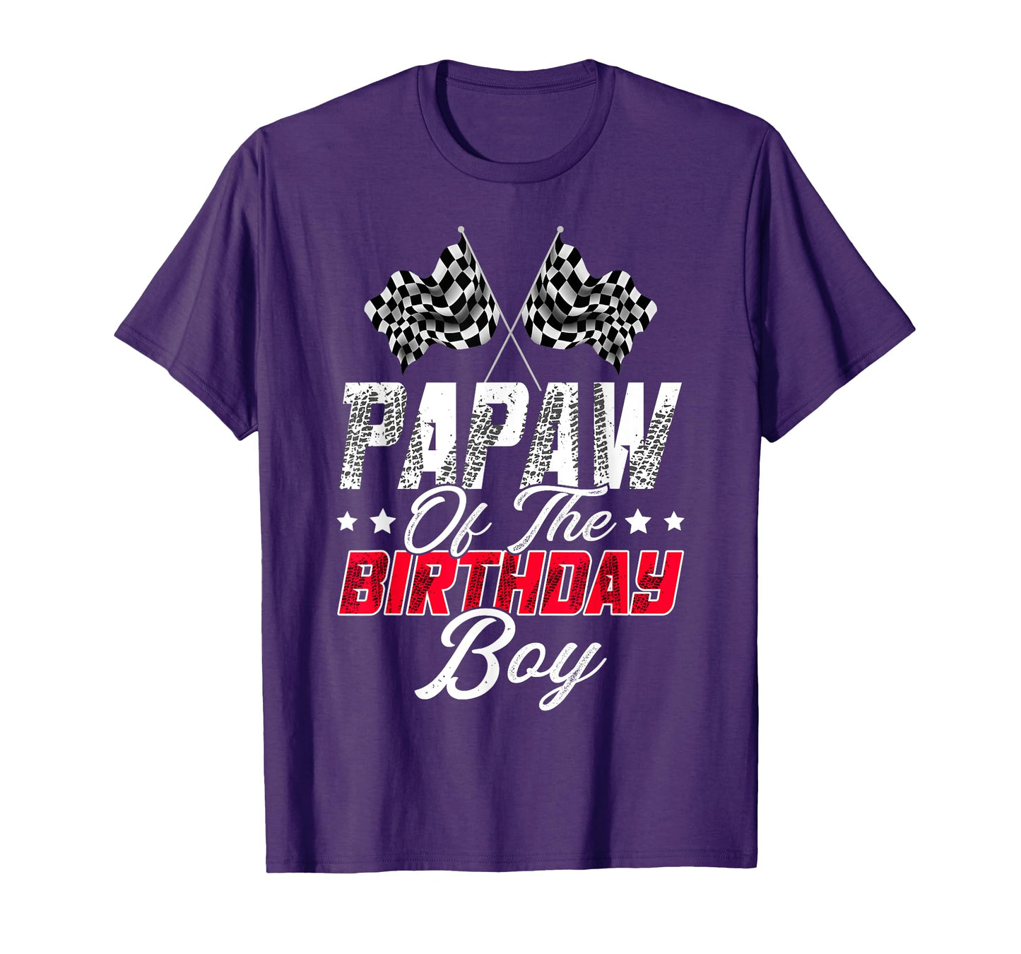 Race Car Papaw Of The Birthday Boy Racing Family Pit Crew T-Shirt